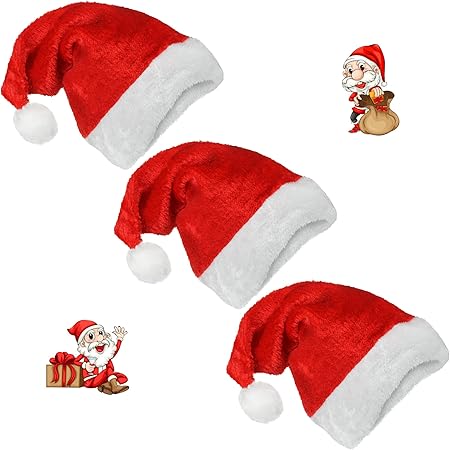 Amazon 3個セット サンタ帽子 サンタクロース クリスマス ニュートラルベルベットの快適なクリスマスハット 男女兼用 新年 ホリデーパーティー用品 クリスマスハット サンタハット 赤 子供用 クリスマス雑貨 おもちゃ Amazon 3個セット サンタ帽子 サンタクロース クリスマス ニュートラルベルベットの快適なクリスマスハット 男女兼用 新年 ホリデーパーティー用品 クリスマスハット サンタハット 赤 子供用 クリスマス雑貨 おもちゃ
