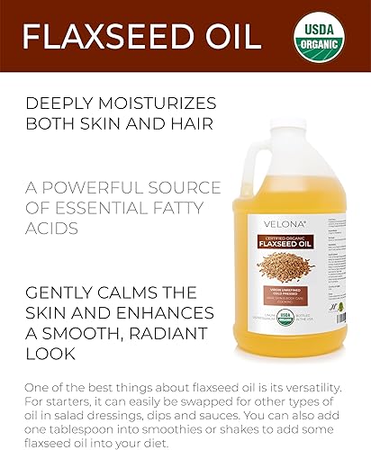 Vista 20 de velona Aceite de jojoba certificado orgánico por la USDA, 64 onzas líquidas, aceite portador 100% puro y natural, dorado, sin refinar, prensado