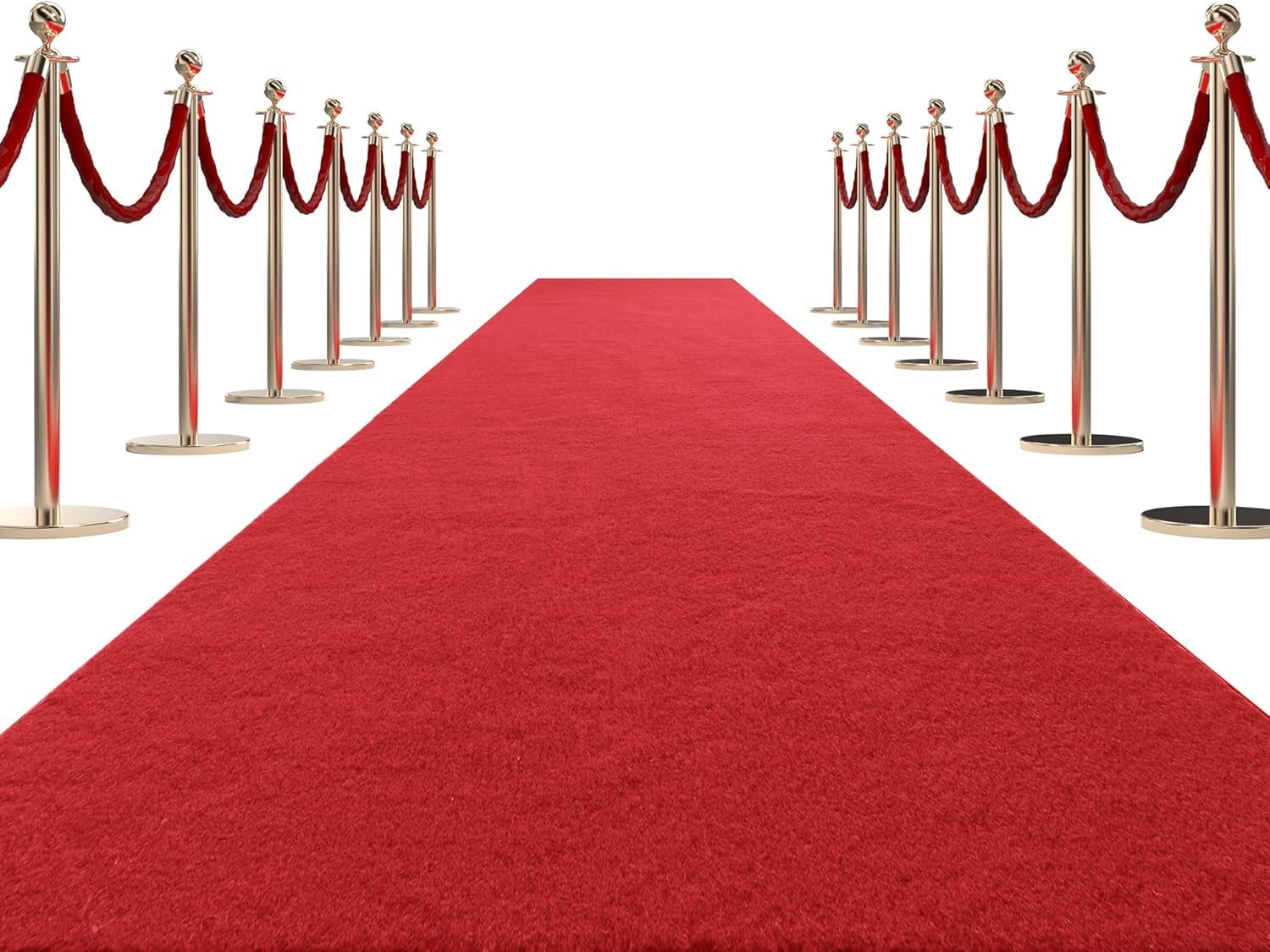 HOMBYS 450 GSM Extra Thick 3x20 ft Red Carpet Runner for Partys & Events, Heavy-Duty Felt Aisle Runway Rug for Steps, Prom Proposal & Wedding Ceremony Decorations, Hollywood Oscars for VIP AwardsOEKO-TEX STANDARD 100