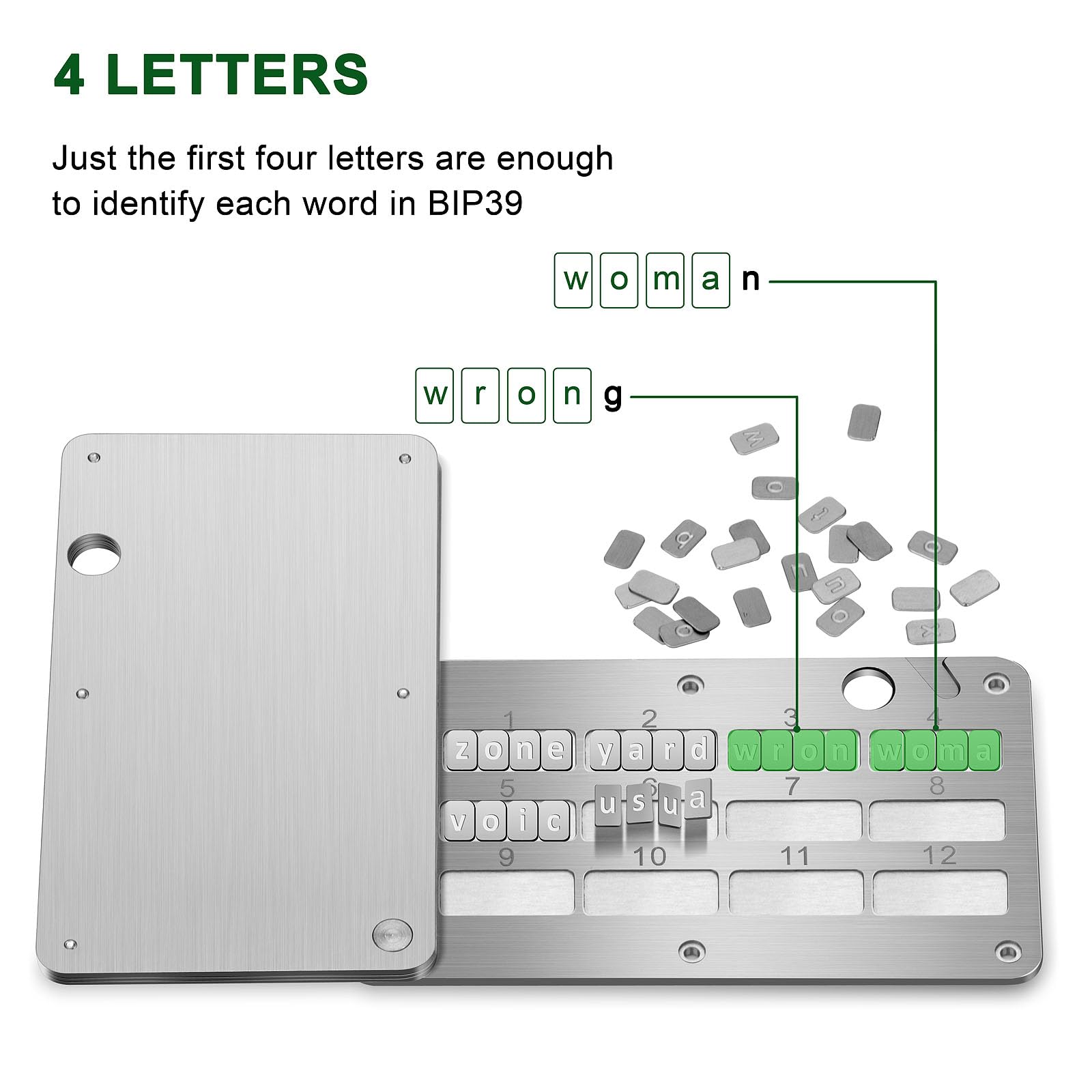 Amazon.com: Codesteel Crypto Seed Phrase Storage, Stainless Steel Bitcoin  Seed Plates Seed Phrase Backup Cold Storage, Supports up to 24 Words :  Office Products