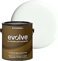 Vista 112 de EVOLVE Pintura e imprimación para interiores, cáscara de huevo (blanco alabastro), 1 galón, cobertura de una capa, excelente oculto, bajo contenido