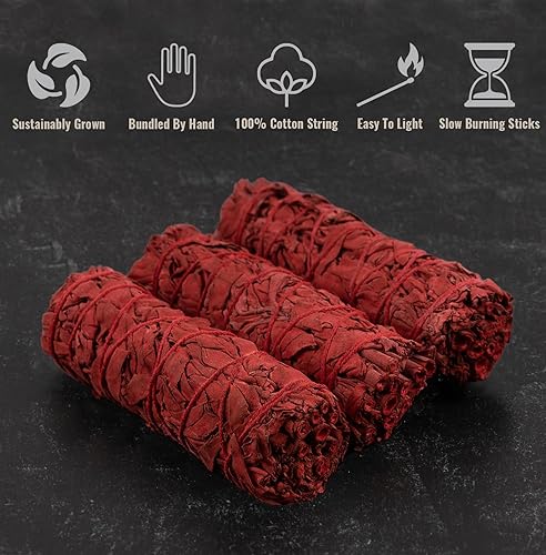 Miniatura 3 de Wish Well Kit de manchas de salvia  3 palitos de salvia lavanda, 2 palitos de Palo Santo, concha de abulón, soporte, pluma, 7 piedras de chakra y