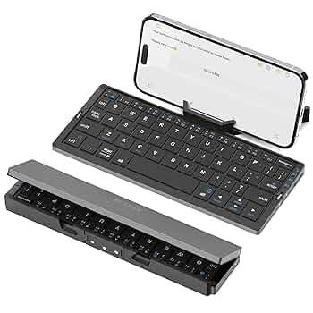Hot Item, Bluetooth Keyboard And Mouse Set, Wireless Magnetic Keyboard, Ideal For Mobile Phones And Tablets, Compact Design With Fast Connectivity, Perfect For Work And Travel | Plastic, White