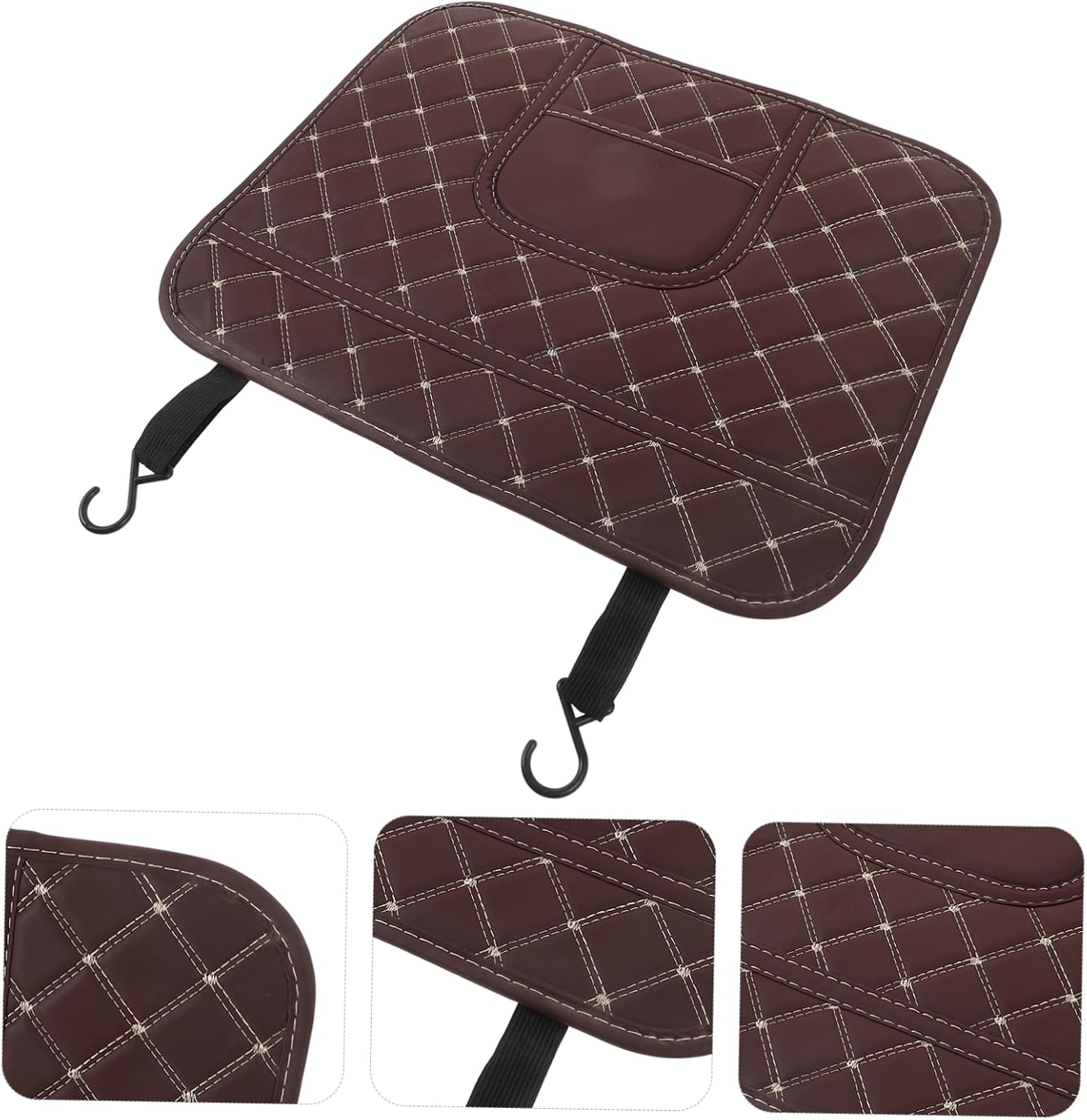 PRETYZOOM Kick Mat Seat Back Protector for Waterproof Car Seat Cover Storage Pockets Universal Fit Backseat Organizer for Child