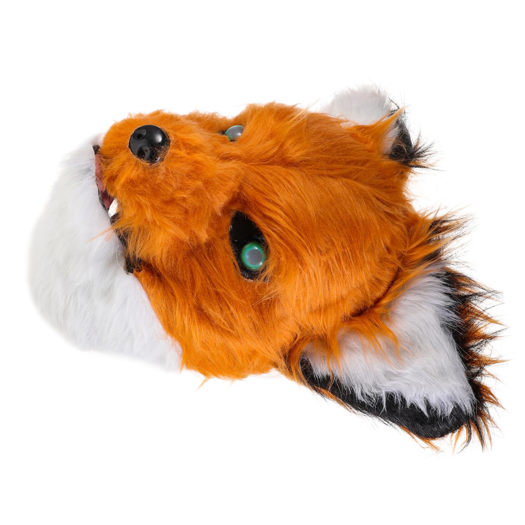 BESPORTBLE Máscara De Fiesta De Los Hombres Máscara De Halloween Hombre- Máscaras De Animales De Peluche Mandíbula Simulado Pata Ampollas Pelo Mojado Pegajoso