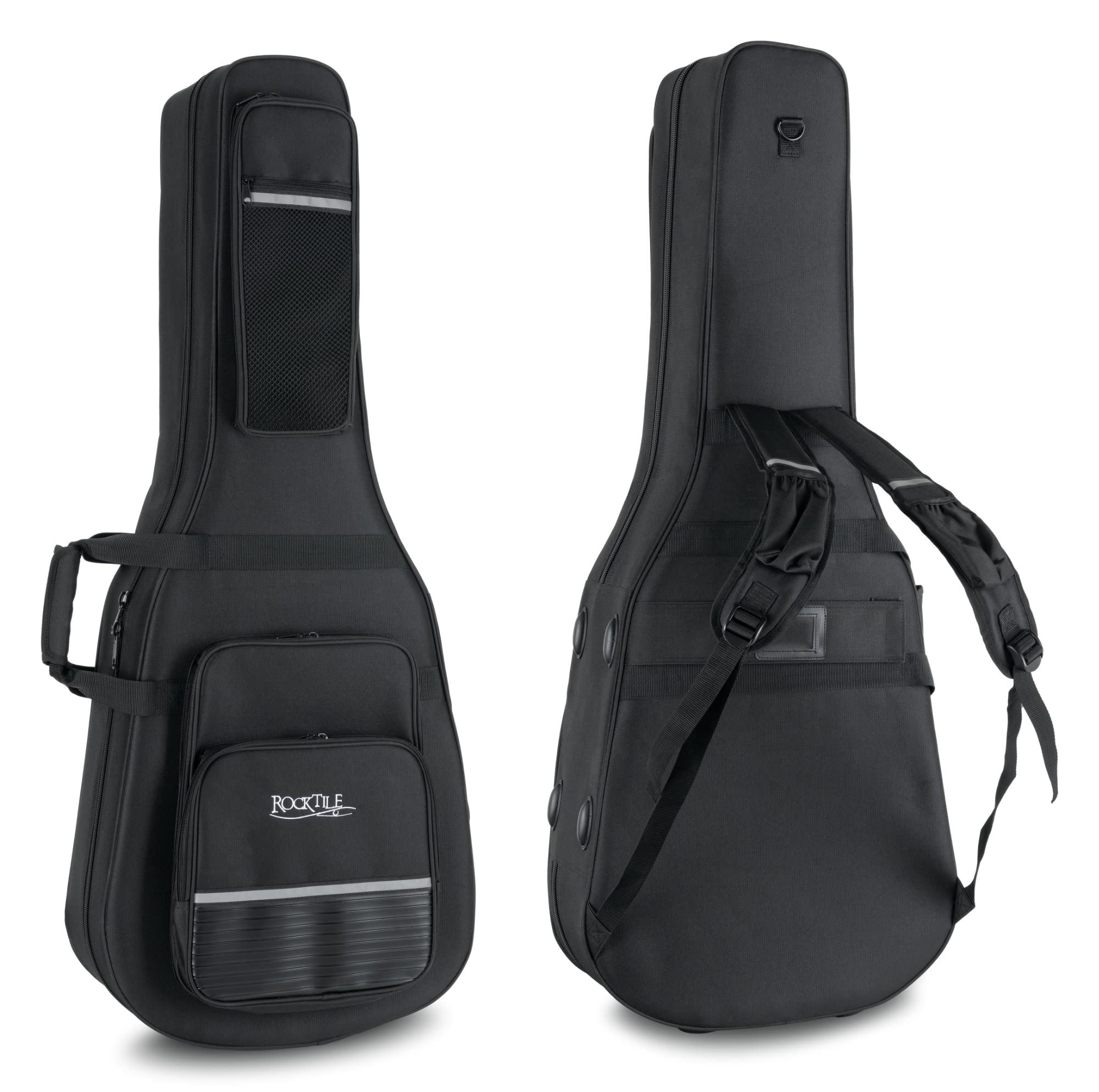 ROCKTILE Leichtkoffer für Klassikgitarre (Lightcase für Konzertgitarre, reiß- und wasserfestes Außengewebe, hochwertige Thermopolsterung, Innenmaße maximal (LxBxT): 105 x 38cm)