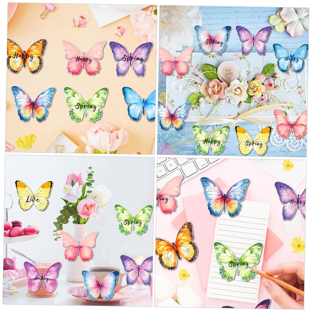 STOBOK 60piezas Forma De Stickers Para Scrapbook y Para Recordatorios y Planificación