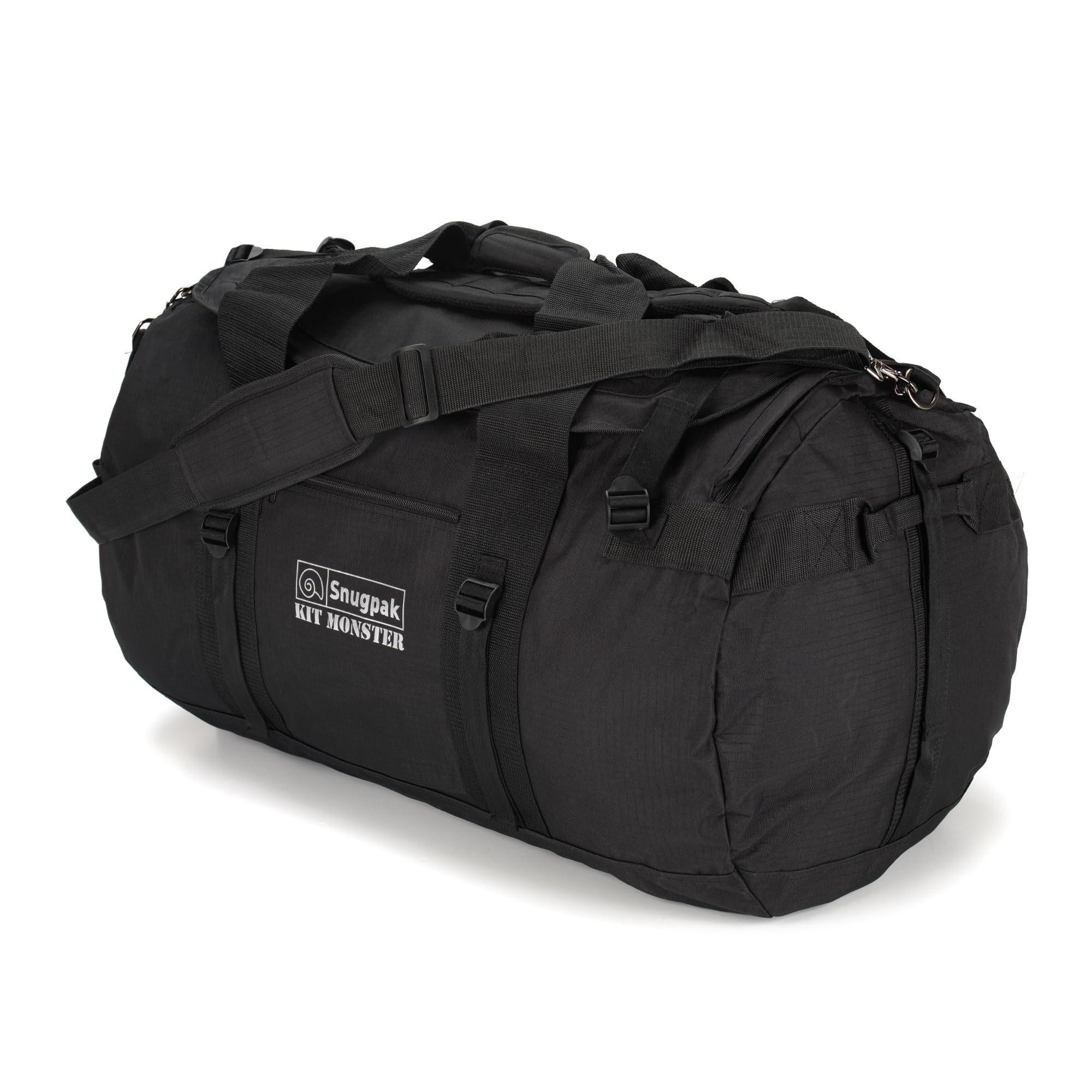 Snugpak Kitmonster, konwertuje z torby sportowej na plecak, 120 litrów, czarny