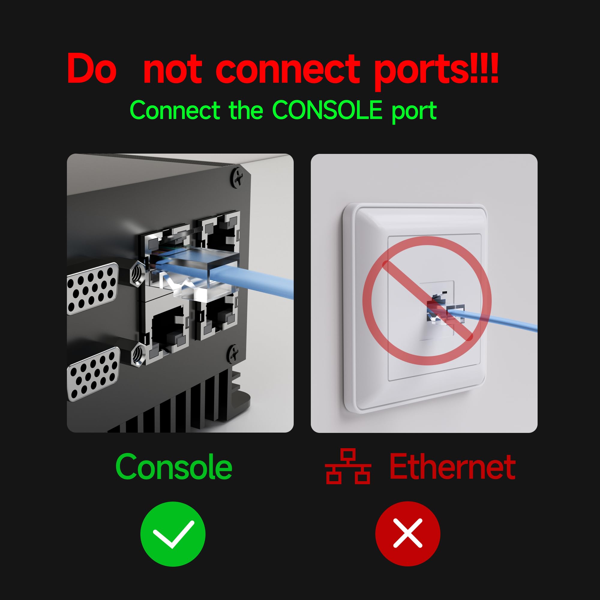 USB auf RJ45 Konsolenkabel, 1,8 m USB Serieller Adapter, RS232 Serielles Kabel für Switch/Router-Konfiguration (Plug & Play)