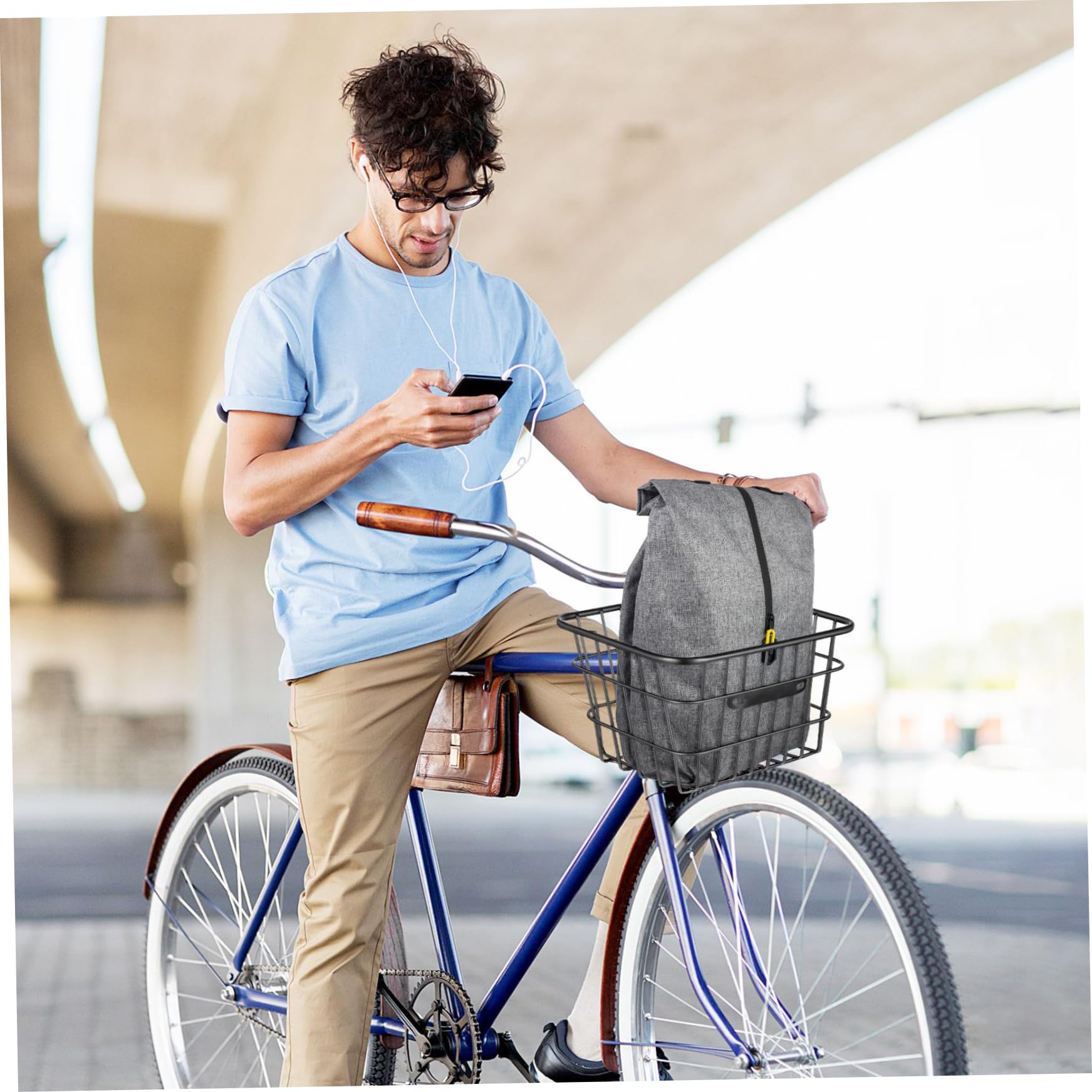 Panier de vélo, Avant/arrière Panier de vélos en métal en métal Lourd