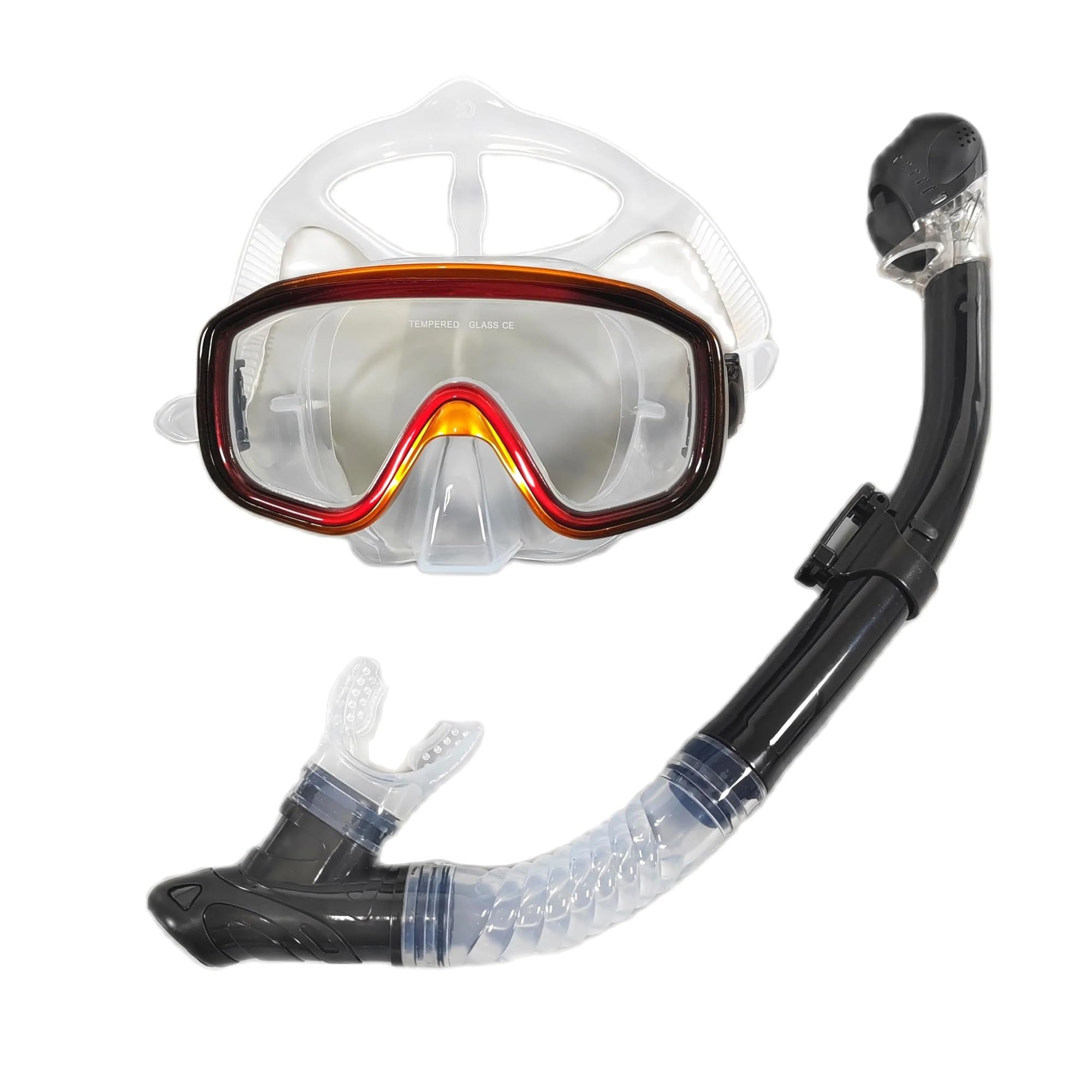 Maschera Subacquea Occhiali da Sub Maschera da Sub Maschera da Snorkeling Completamente asciutta È Molto Adatta per Lo Snorkeling, Le Immersioni subacquee Maschera da Snorkeling(Burgundy)