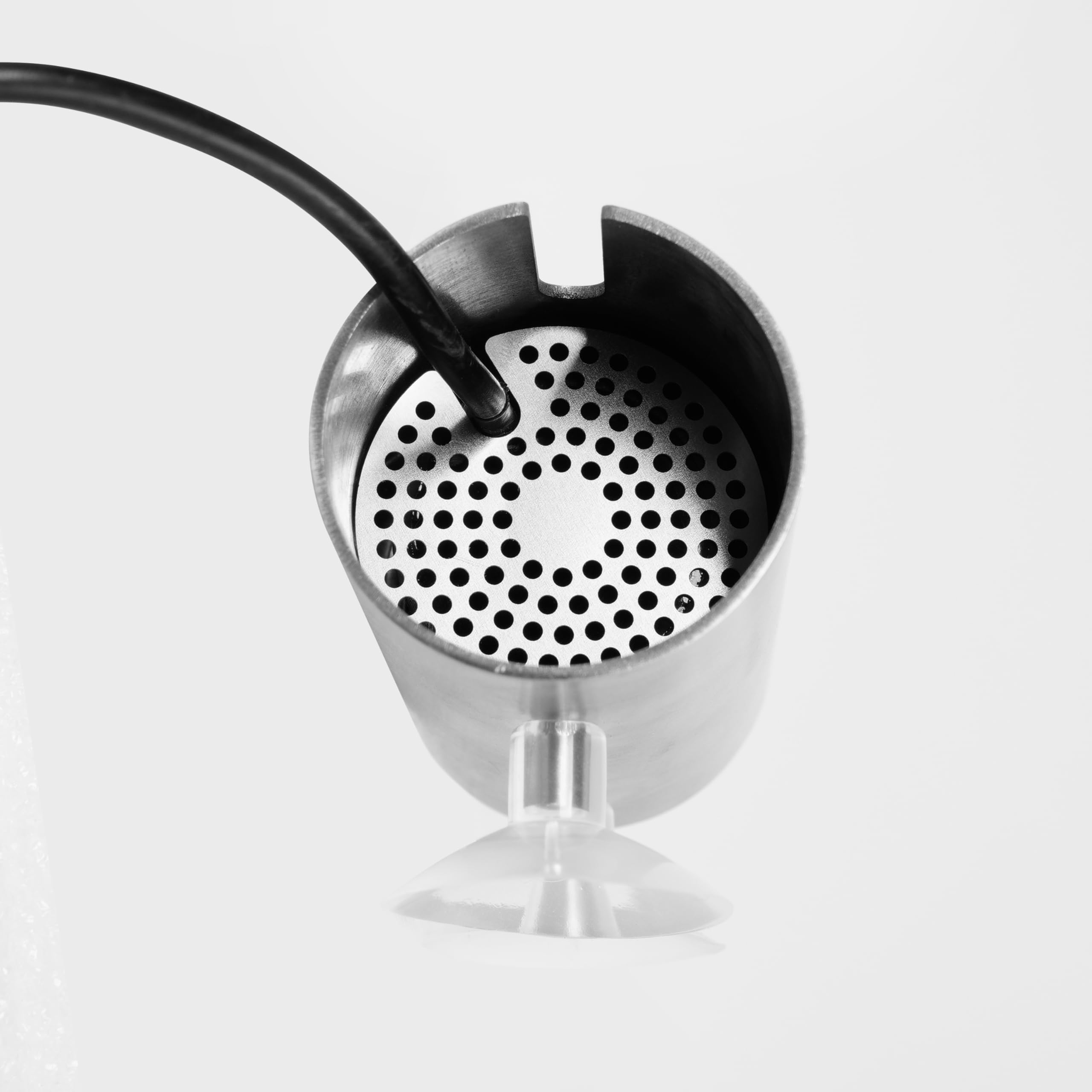 Landen Pura - Mini espumador de Superficie para Acuario sin Borde, removedor Interno de película de Aceite, espumador Compacto de Acero Inoxidable con Bomba silenciosa para Agua Limpia, Ideal para