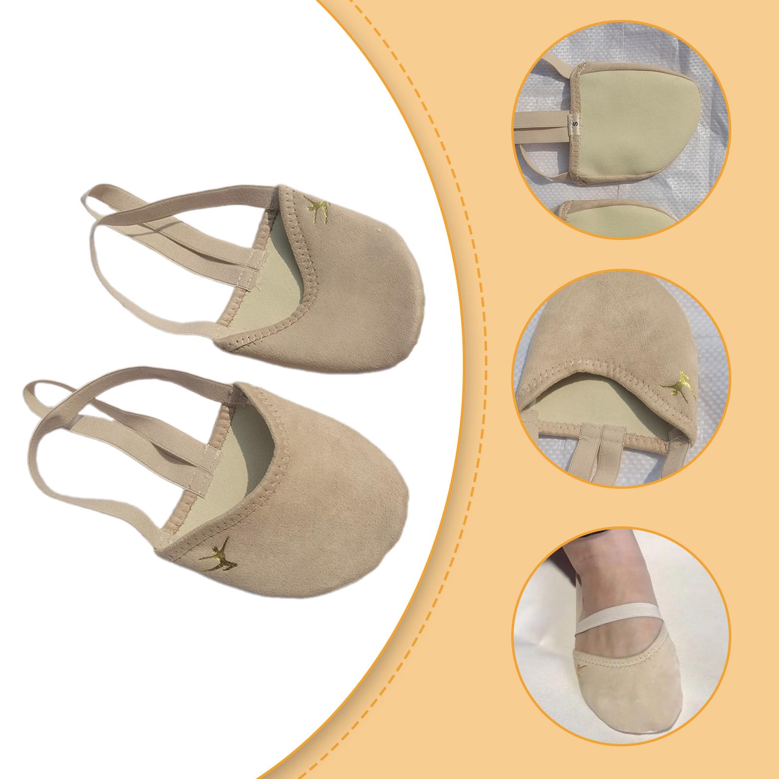 Baile rítmico medias suelas para niños niñas ballet