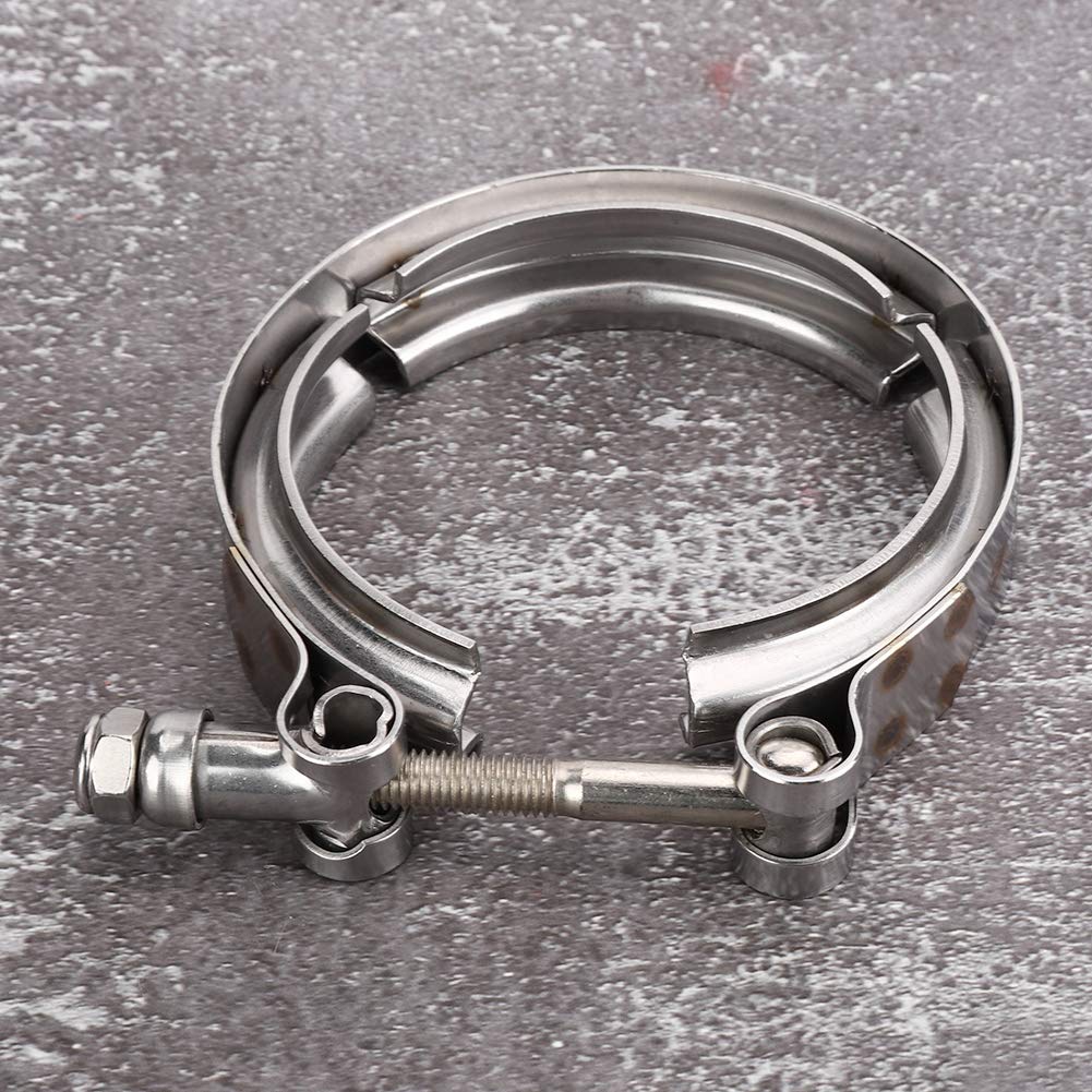 V-Band a V Band Downpipe Universal 3 Pulgadas 90 ° V-Band con Abrazadera de Tubo Corto de Acero Inoxidable Downpipe