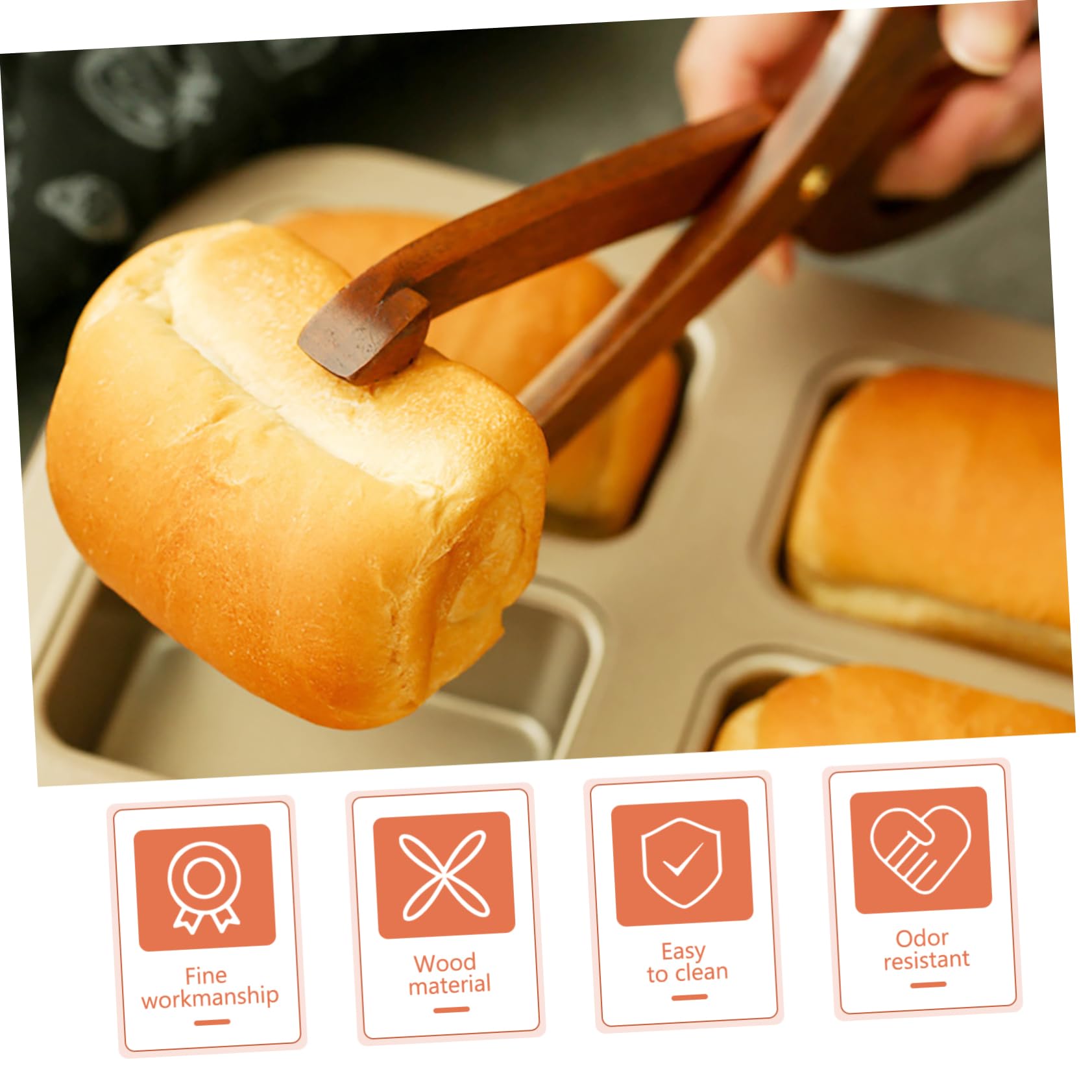 GLEAVI 3 Pièces Pince à Dessert Réutilisable Forme de Ciseaux pour Gâteaux Ustensile de Cuisine