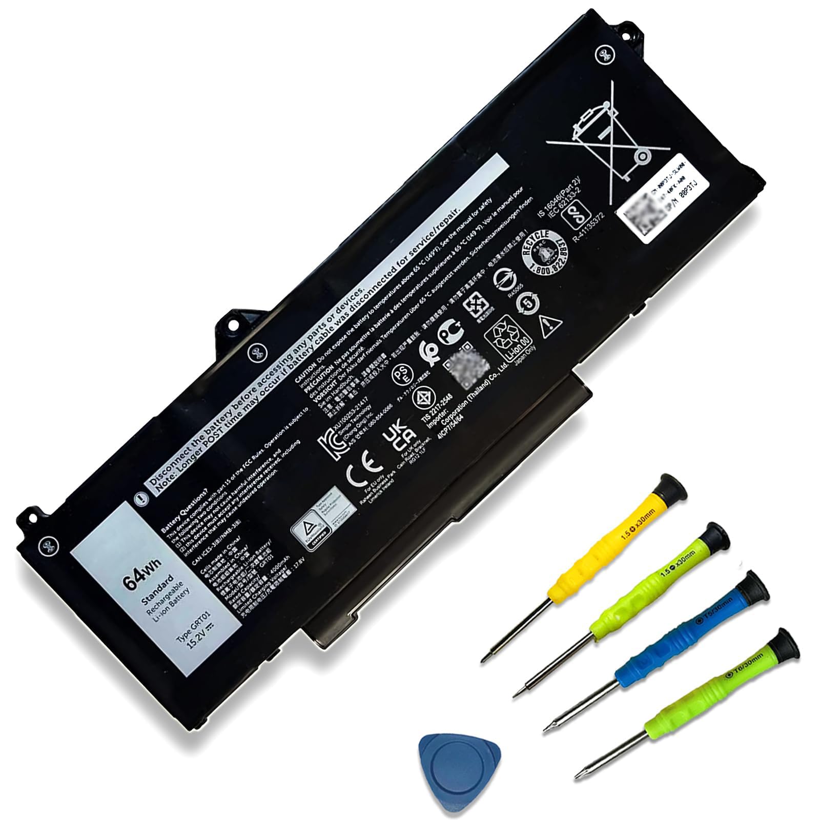 Amazon.com: SUNNEAR GRT01 Laptop Battery Compatible with Dell