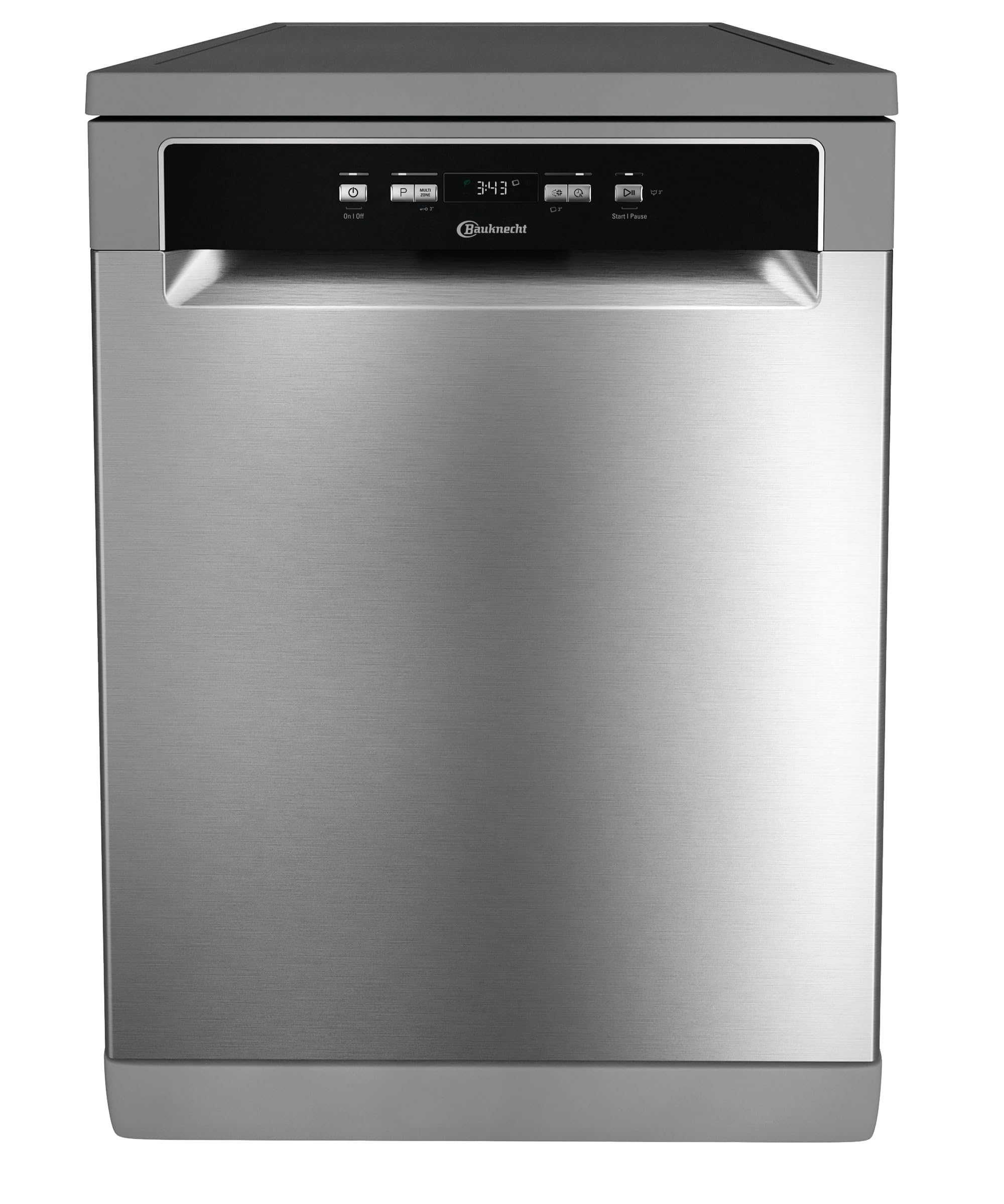 Bauknecht BKSV2FBN3CX Spülmaschine freistehend 60 cm, 14 Maßgedecke, ActiveDry automatische Türöffnung, MultiZone, Sensorprogramm, leise 41 dB, Edelstahl