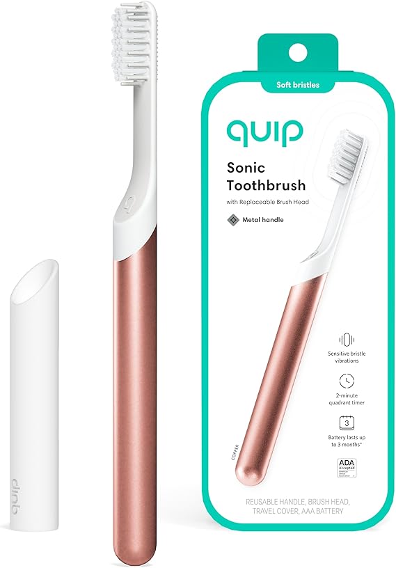 Quip Sonic Toothbrush for Adults Timed Electric
