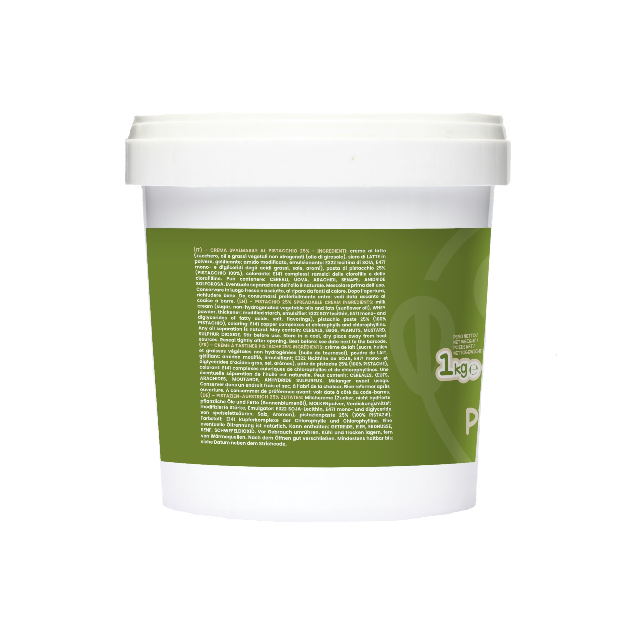 MADÒ Crema Spalmabile al Pistacchio Artigianale MADE IN ITALY - Creme Spalmabili per Panini, Dolci, Colazioni, Prodotti da Pasticceria (1kg)