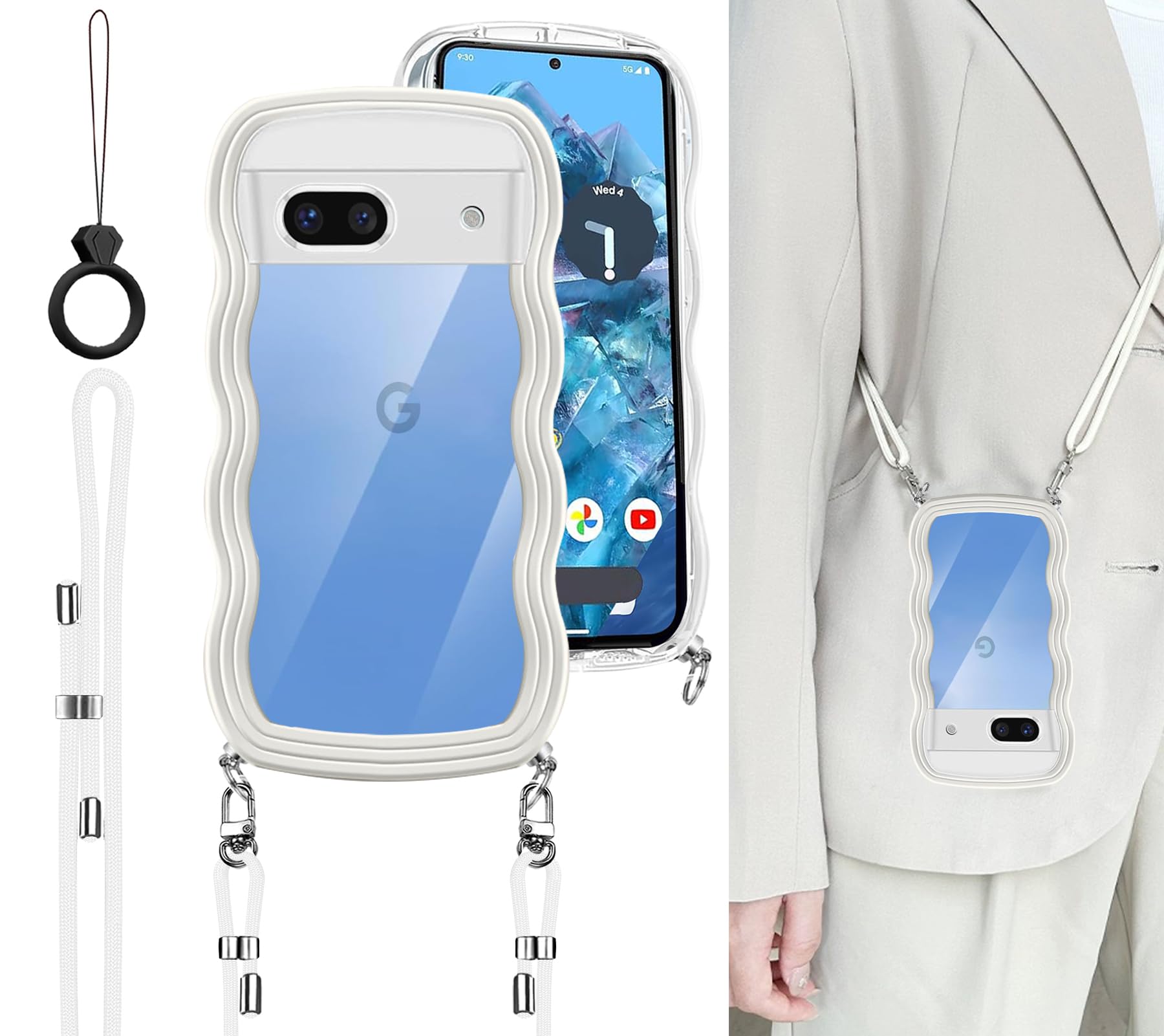 Google Pixel 8a 極美品 ケース付き ポーセリン SIMフリー Google Pixel 8a 極美品 純正ケース付き ポーセリン SIMフリー Google