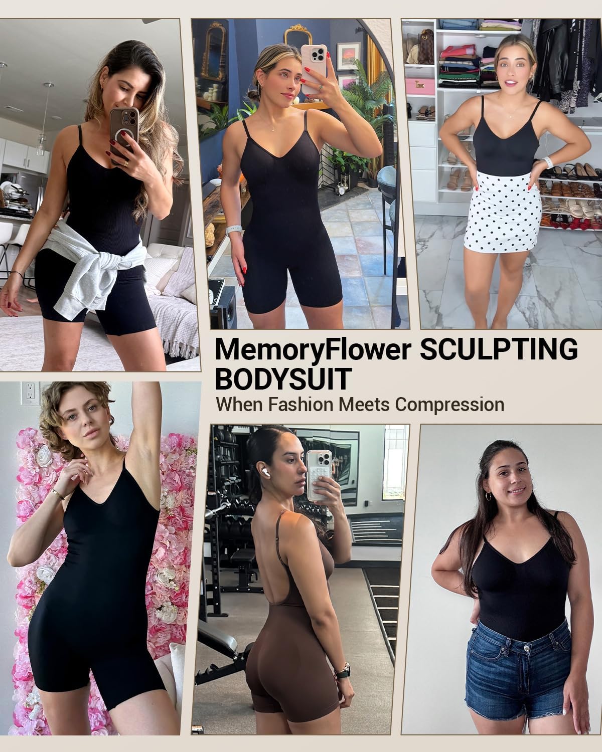 Tank Bodysuit for Women Tummy Tucker Shapewear Butt Lifter Body Shaper Compression Bodysuit - Image 2