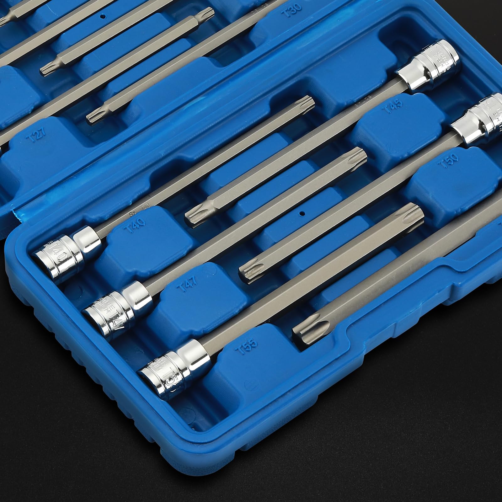 Lot De 5 Douilles Torx T30 6,35 Mm (1/4") - Acier S2, Longueur 48 Mm, Pour Clé à Cliquet, Perceuse (TOP-VIGOR)