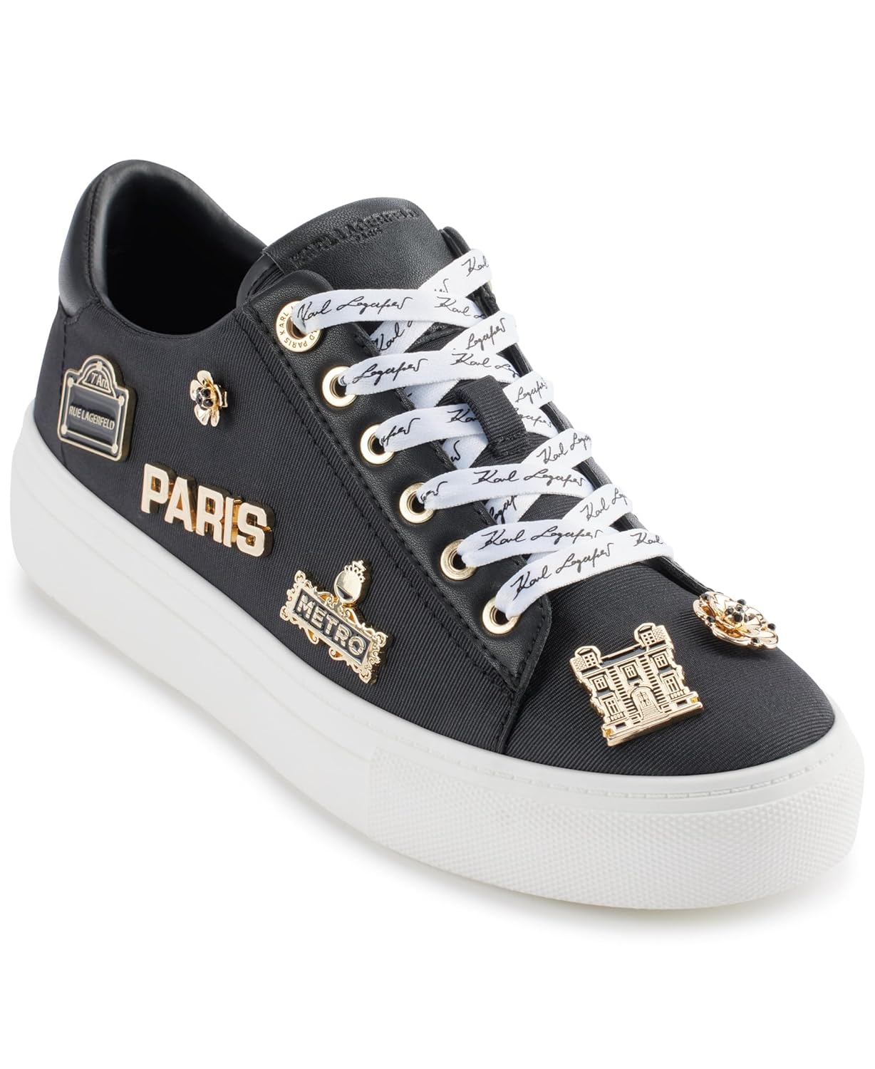 Tênis KARL LAGERFELD Cushioned Insole Everyday Cate Rue Pins – Lace Up feminino