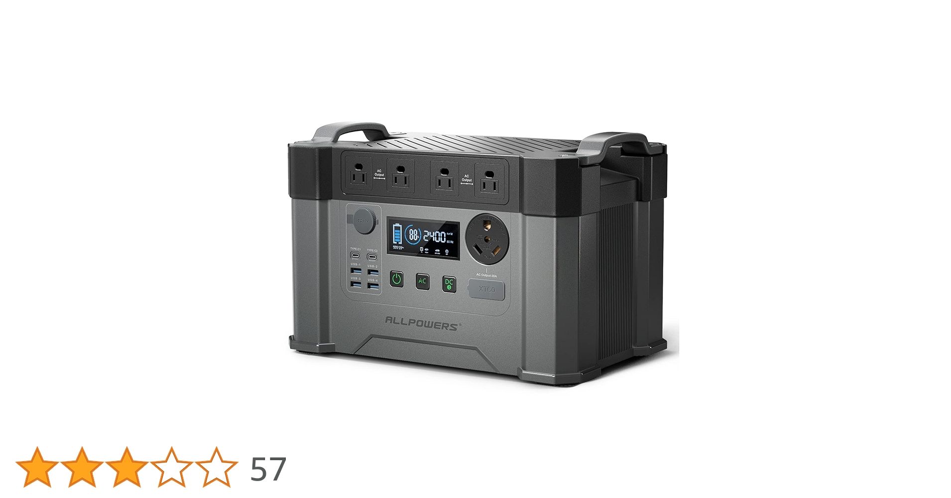 ALLPOWERS S2000 Pro ポータブル電源 Amazon.co.jp: ALLPOWERS S2000 PRO ポータブル電源 2400W 405405mAh