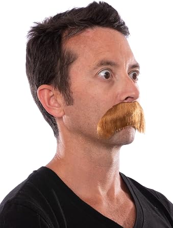 Walrus Mustache Plush and Hairy Full Cowboy Costume Mustache Stick On