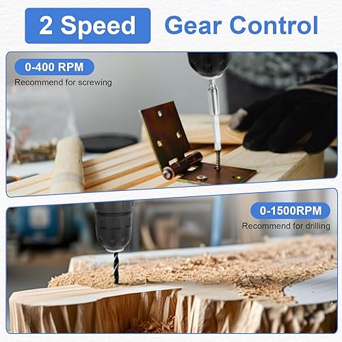 Miniatura 7 de Caja de herramientas, kit de herramientas para el hogar de 261 piezas con taladro inalámbrico de 12 V y accesorios  Juego de herramientas de taladro