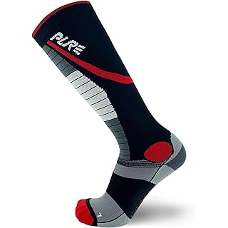 Pure Athlete Lifting Socks- Weightlifting Shin Guards, Deadlift Protector Compression Sock for Cross Training & Weightlift