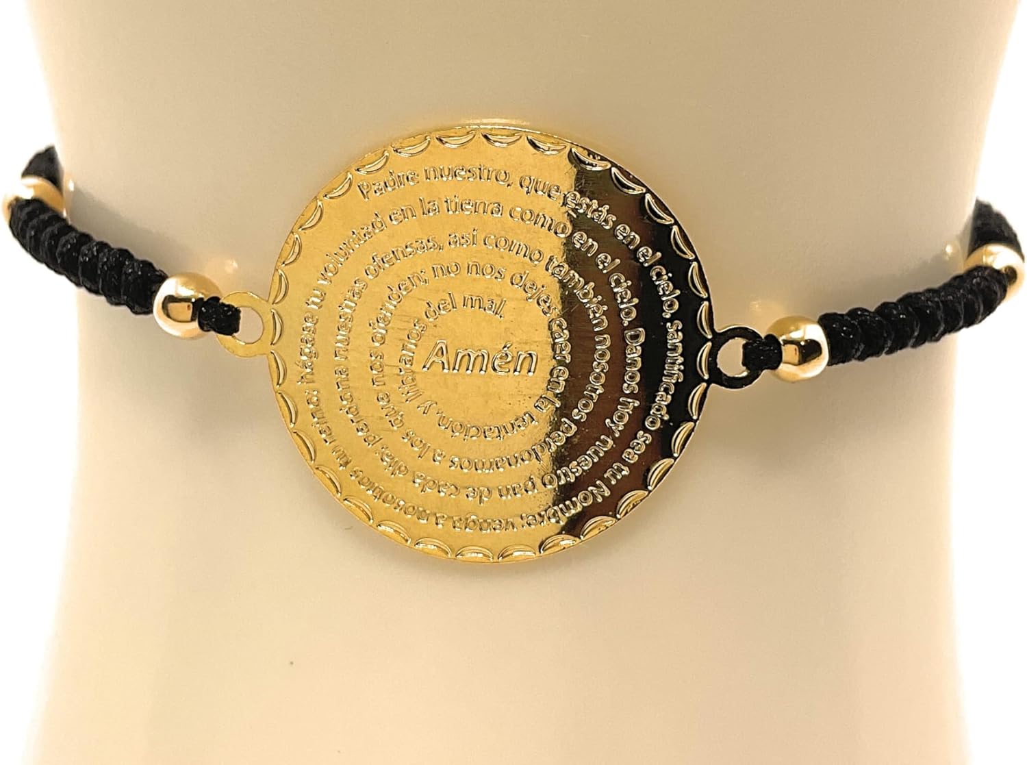 Our Father Bracelet, Pulsera del Padre Nuestro, Our Father Prayer Bracelet, Lords Payer, Women Jewelry, Catholic Jewelry, Religious Bracelet, Our Father Prayer in Spanish.