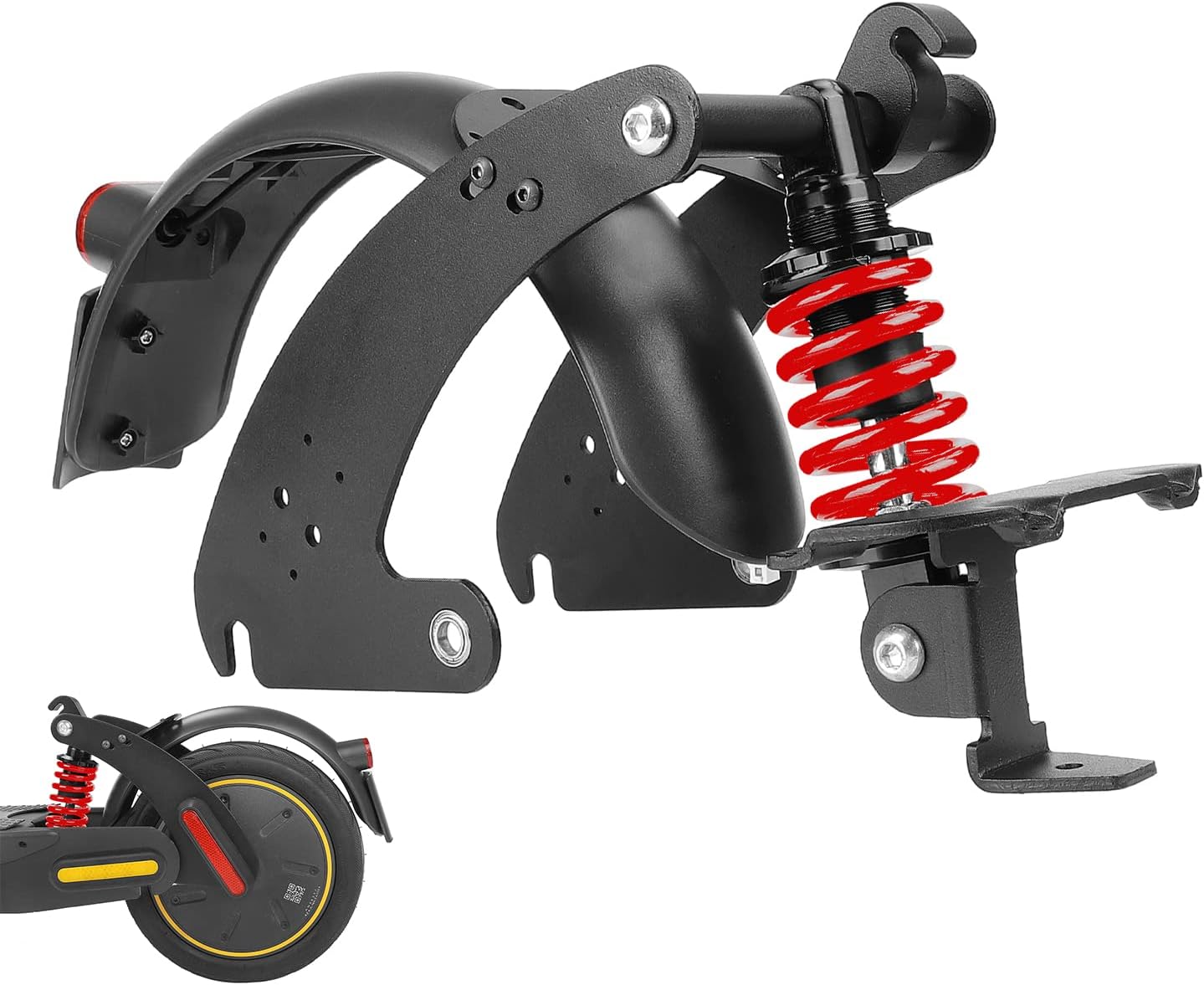 ulip Rear Suspension Upgrade Kit Shock Absorber for Segway Ninebot Max G30 G30LP G30E Electric Scooters with Rear Fender and Large Taillight