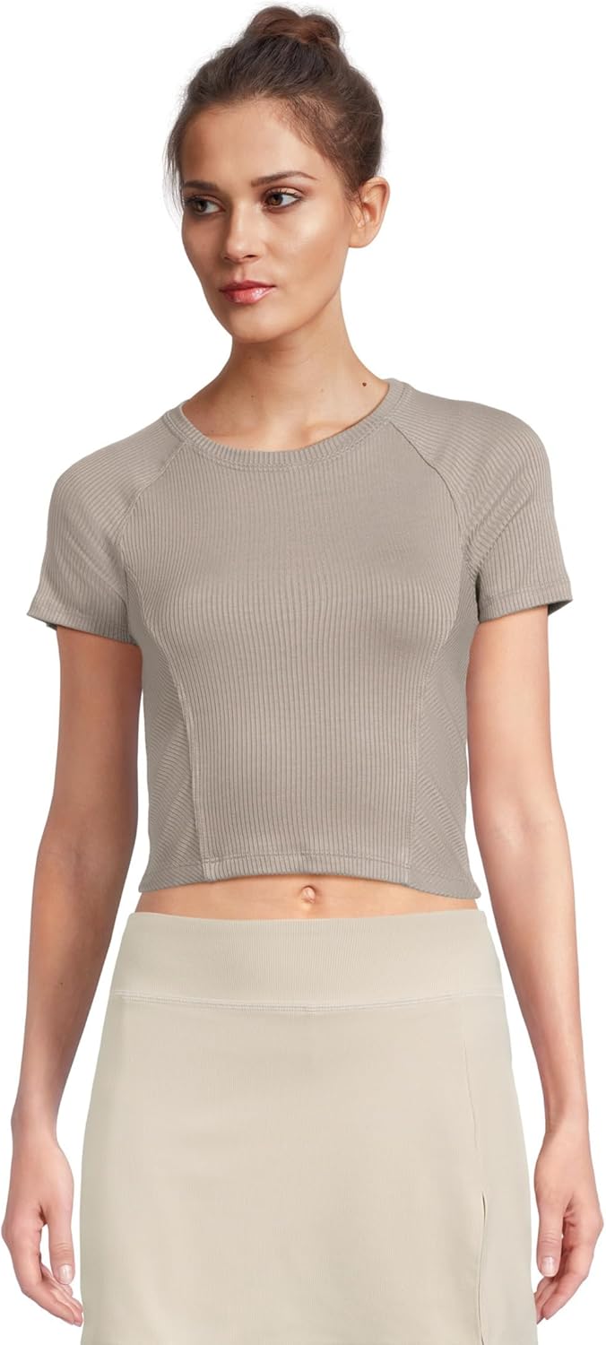 Beyond Yoga Women's Rib Cropped Tee