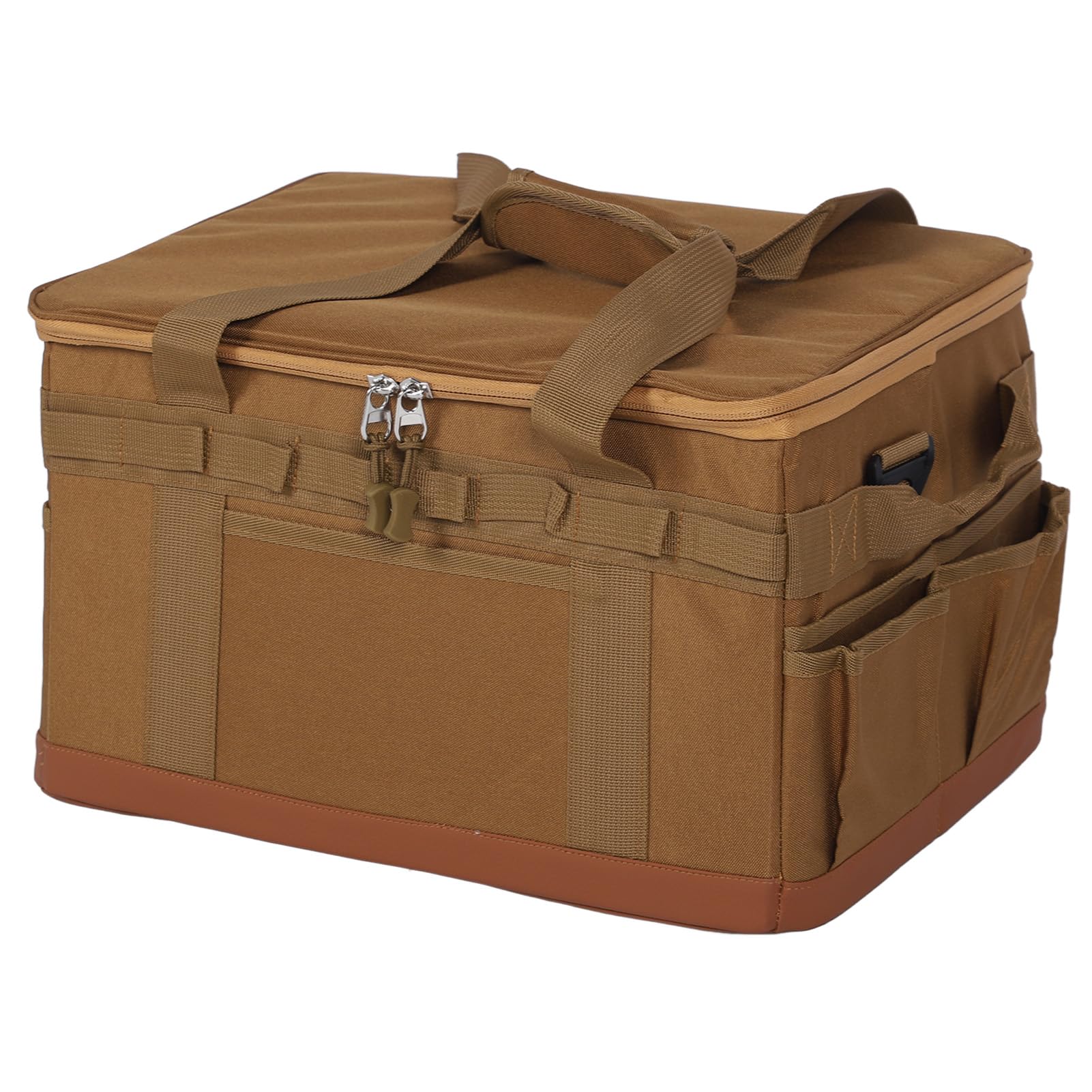 Borsa di Stoccaggio da Campeggio Pieghevole di Grande capacità 30L, Multifunzionale con Tasche Multiple, Divisori Fai -da -Te, Progettati Innovatamente per Il Campeggio