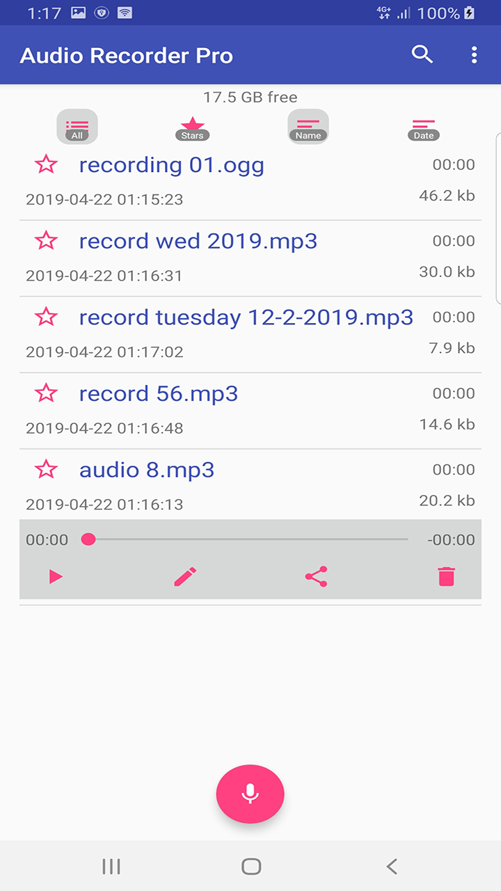 Audio Recorder Pro-Amazonアプリストアのアプリ