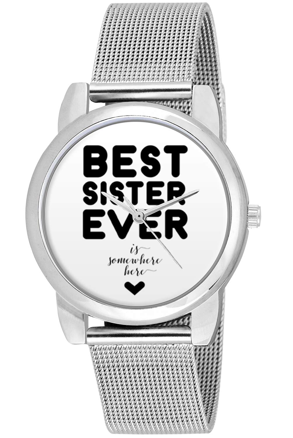 BIGOWL Rakhi Gifts for Sisters, Silver Chain Analog Womens Watch (B07J6FZGBY) Amazon Price History, Amazon Price Tracker