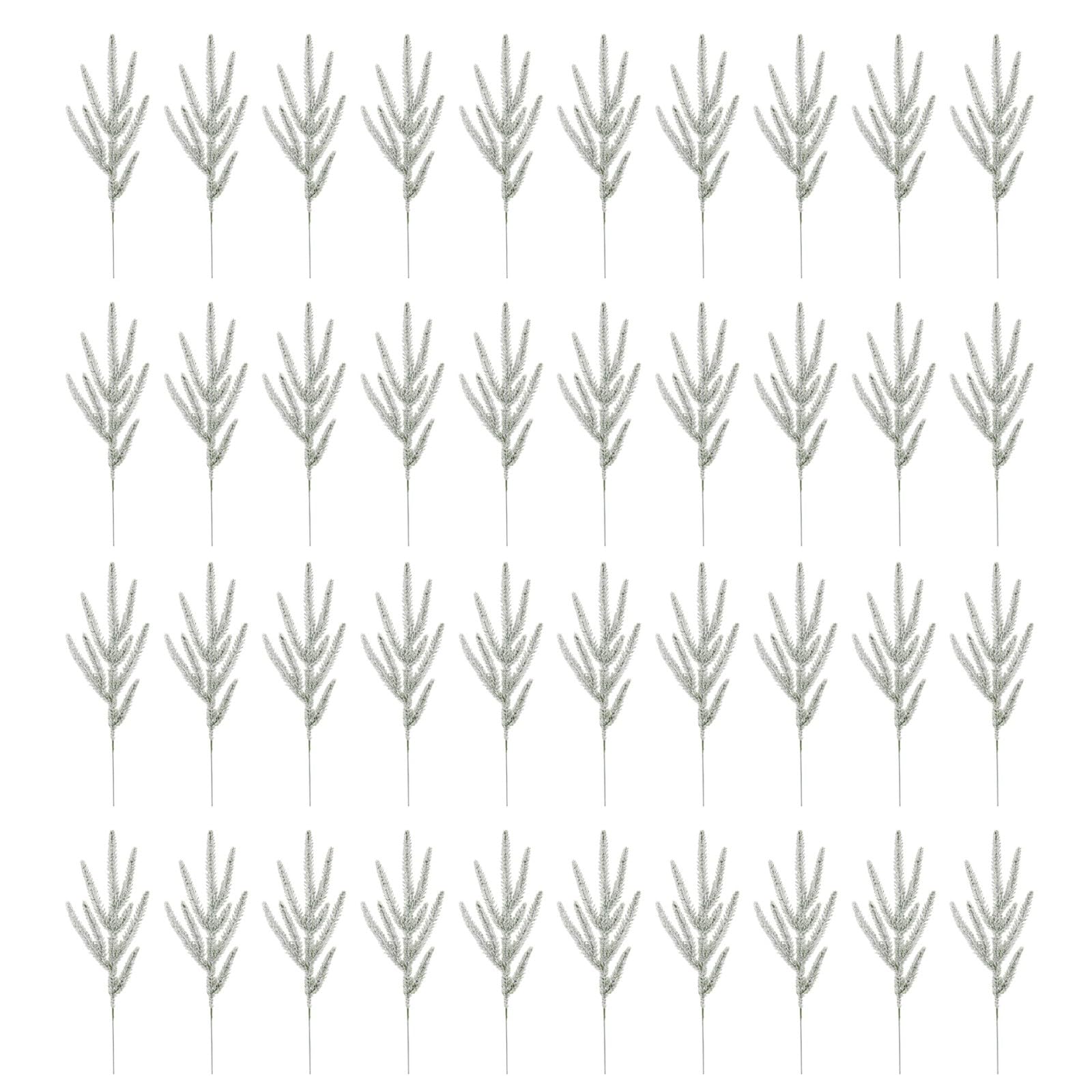 KAQNTUD Pack of 40 Christmas Pine Branches, Realistic Texture for Christmas Decorations, Sturdy Design for Indoor and Outdoor Use, Child Safe Christmas Tree Branches