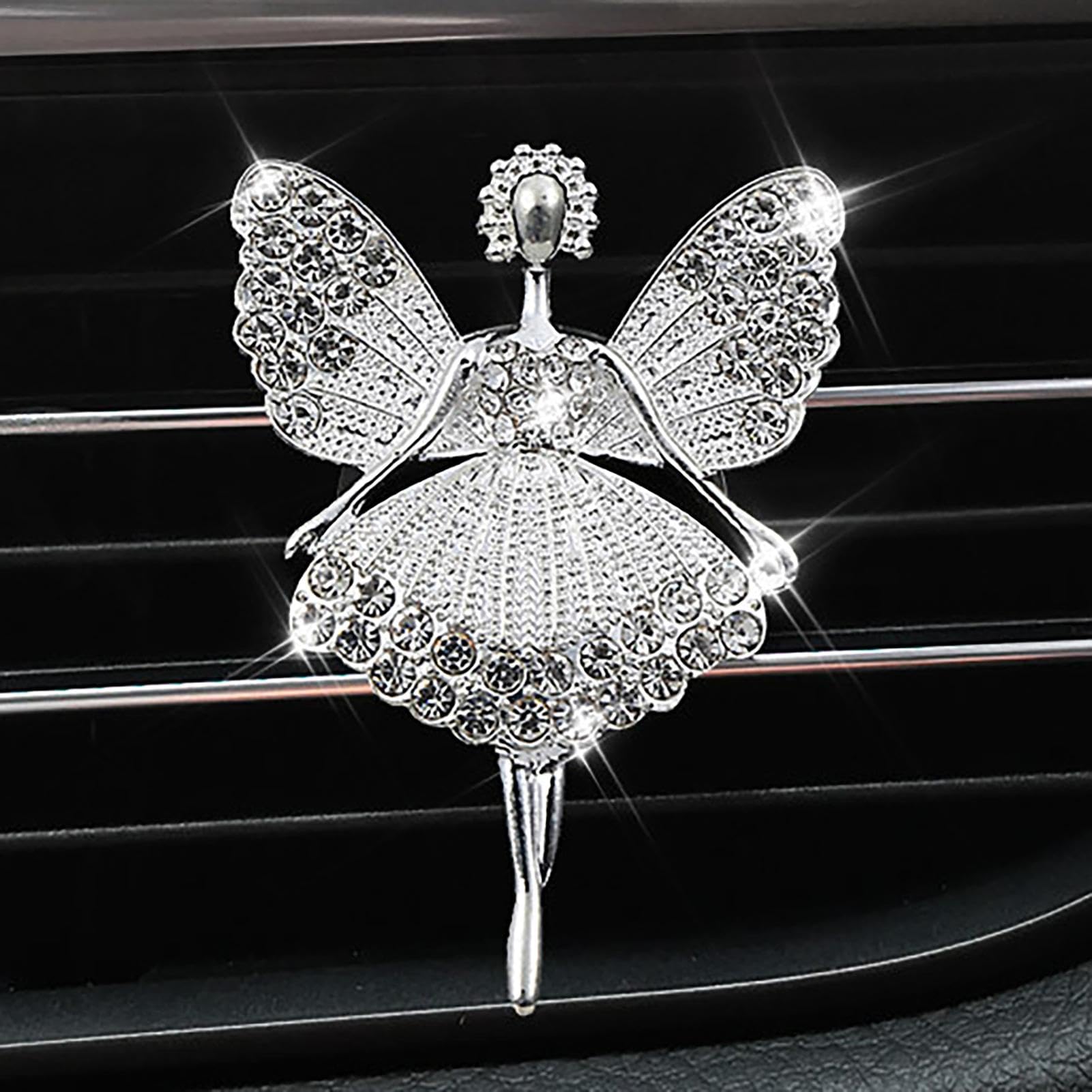 Clip per bocchetta 'aria per auto bling, clip per bocchetta 'aria per auto | Clip per profumo per auto - Clip decorativa per deodorante per auto, elegante decorazione per auto con strass, pe