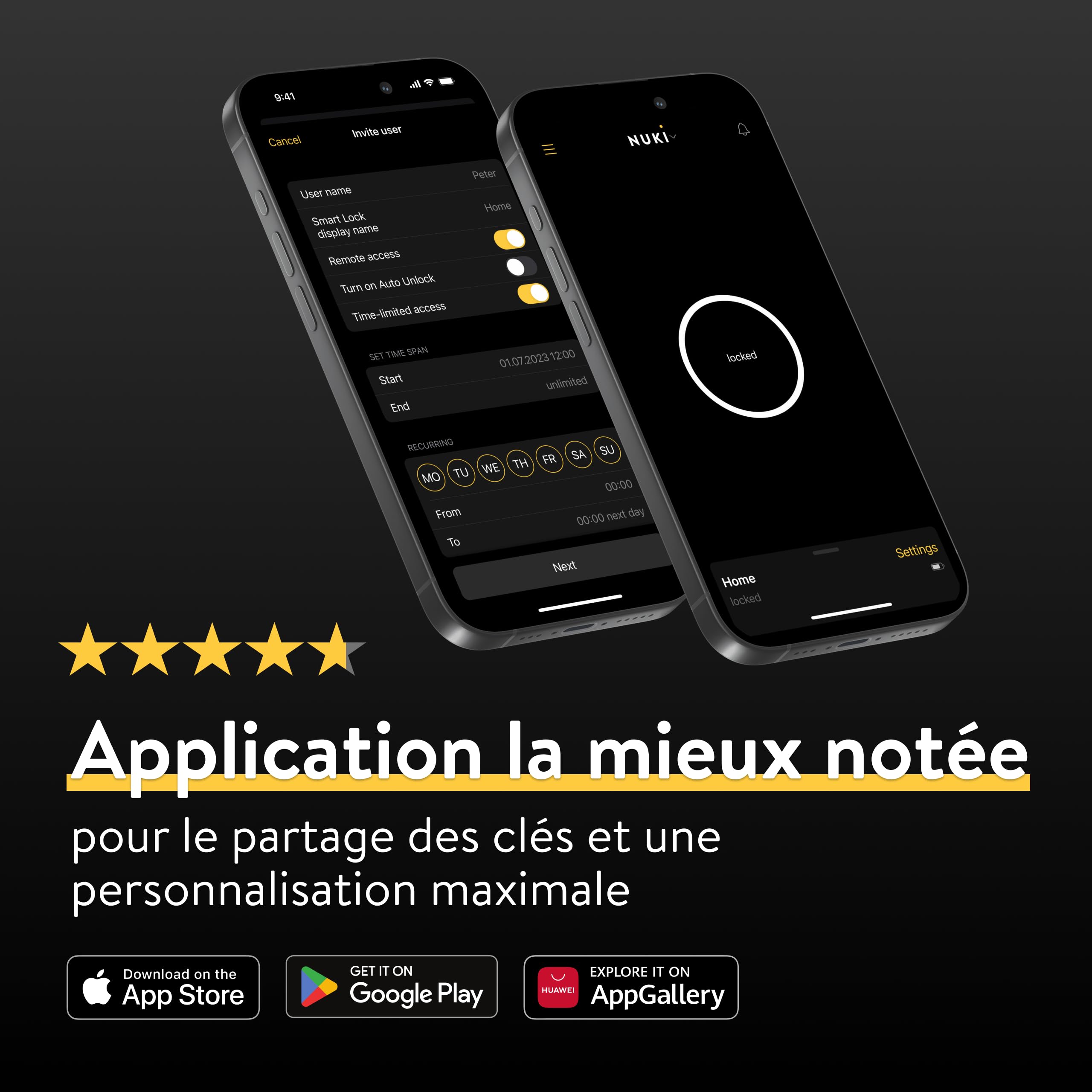 Nuki Smart Lock Ultra serrure électronique Bluetooth WiFi Matter déverrouillage à distance 3 modes de verrouillage