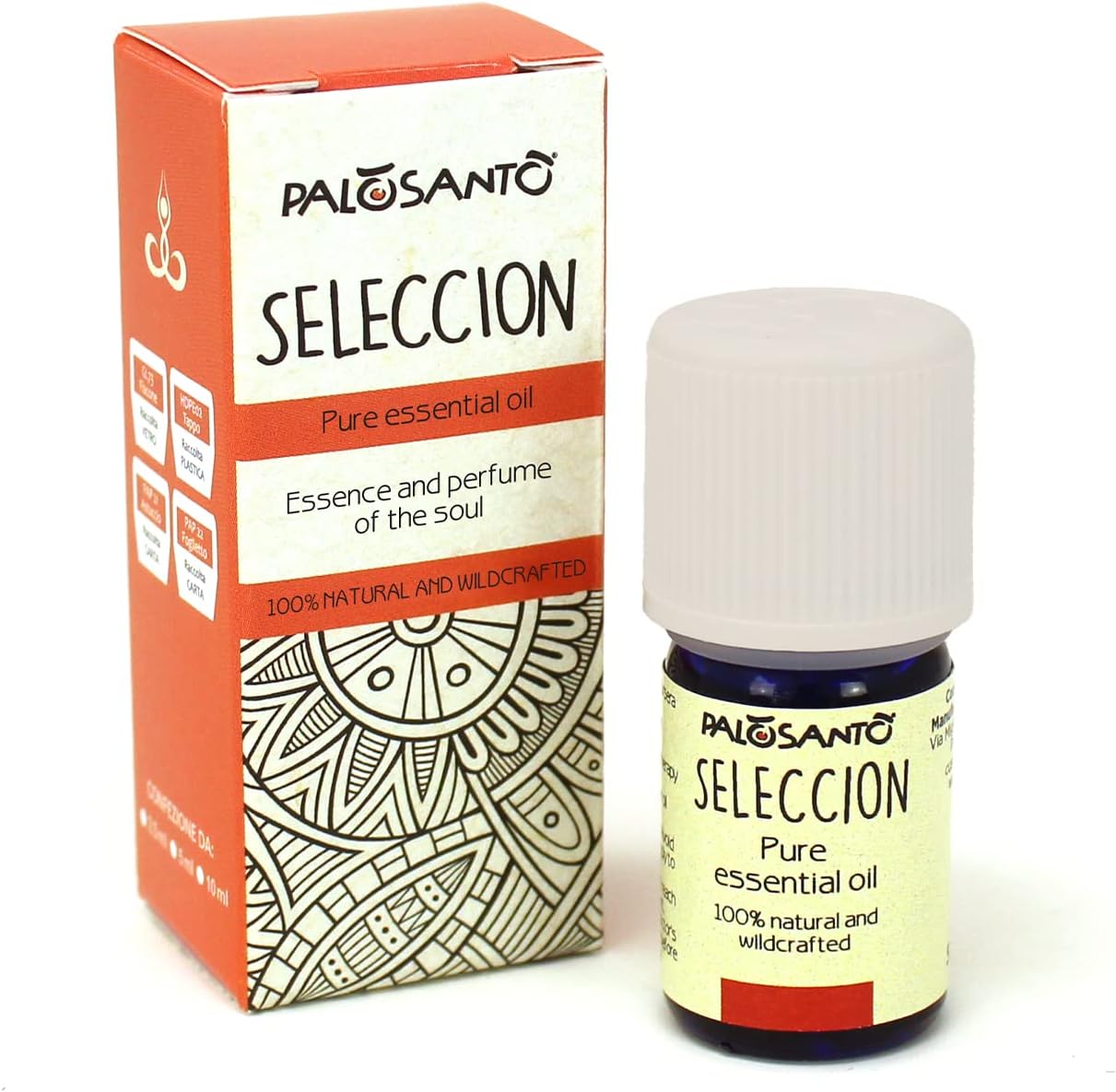 PALOSANTO - Palo Santo Essential Oil from Perù - Seleccion - Pure Organic Essential Oils for Diffuser - Palo Santo Oil Ideal for Aromatherapy and Stress Relief - 5 ml