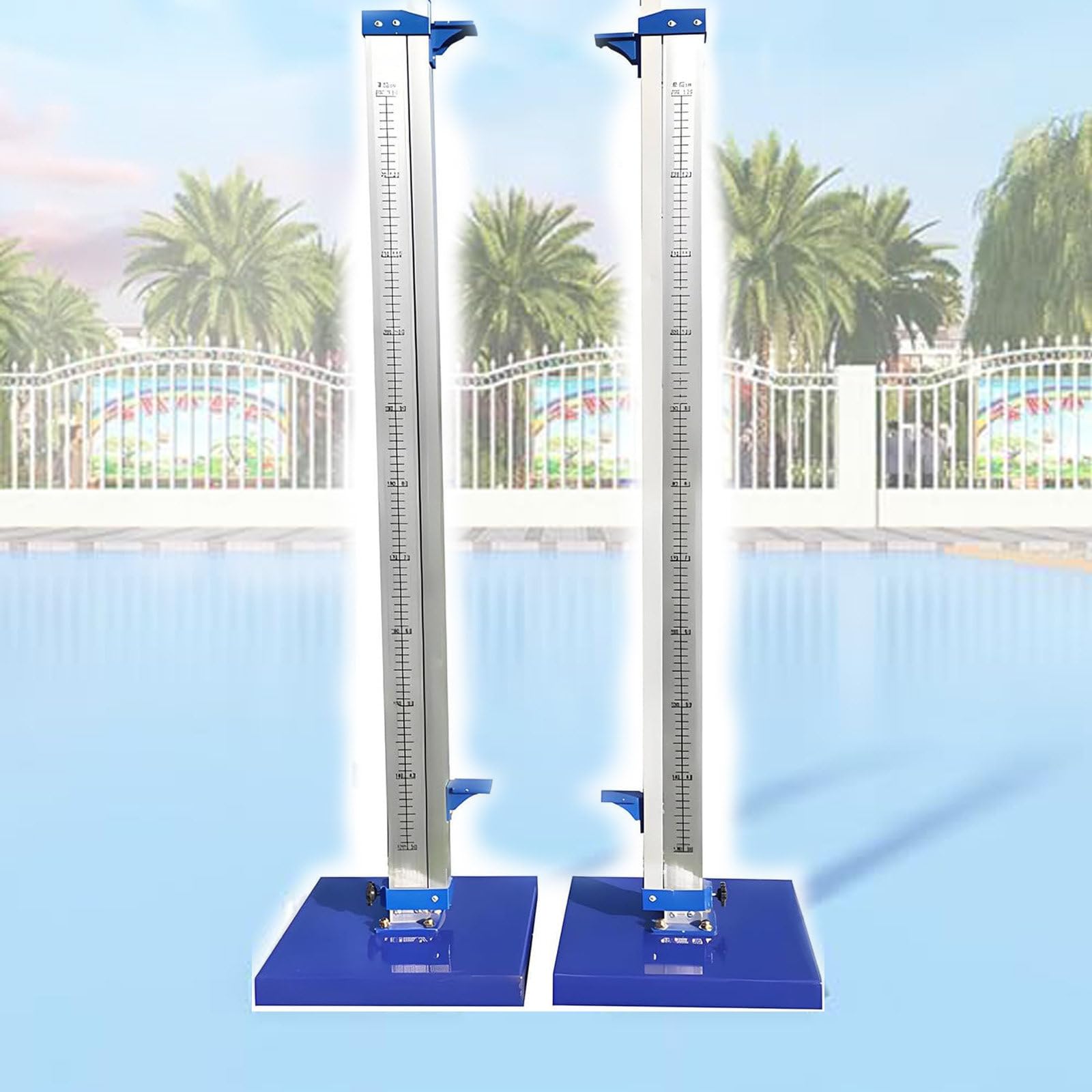 Xuefulxion Multicolor 1 Pair Training High Jump Stands Aluminum With Movable Base Track & Field High Jump Measuring Stick For Competition For Elementary High School Professional