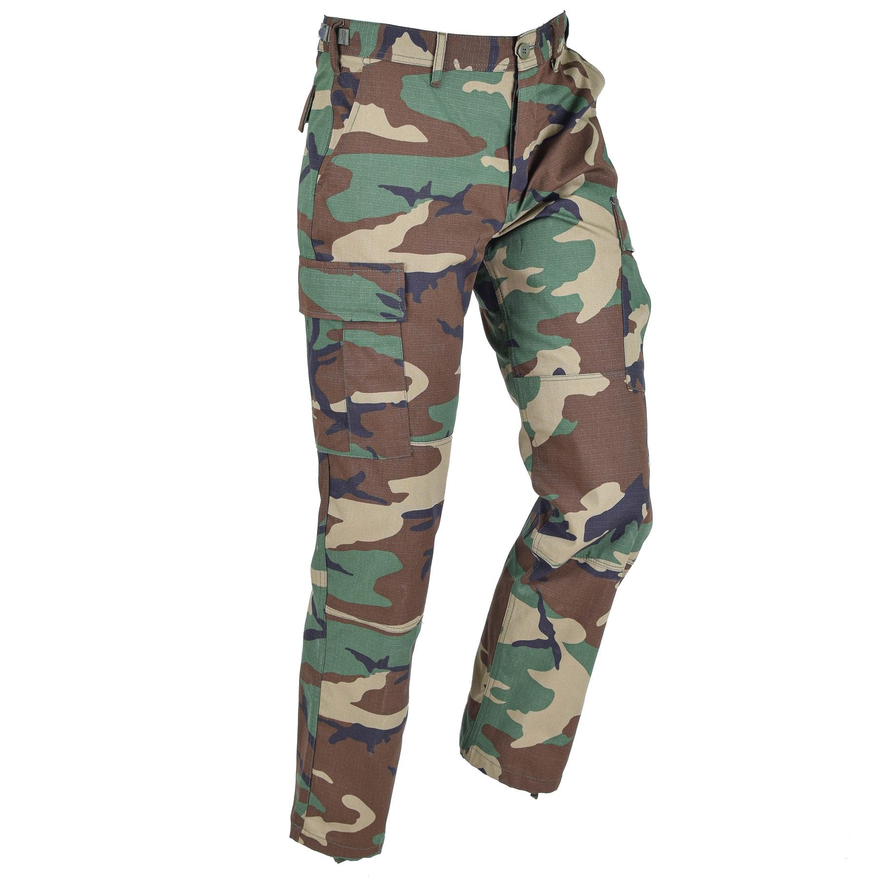 Mil-Tec Brand U.S Army Style Ripstop BDU Pants Multicolor Cargo Trousers Camouflage