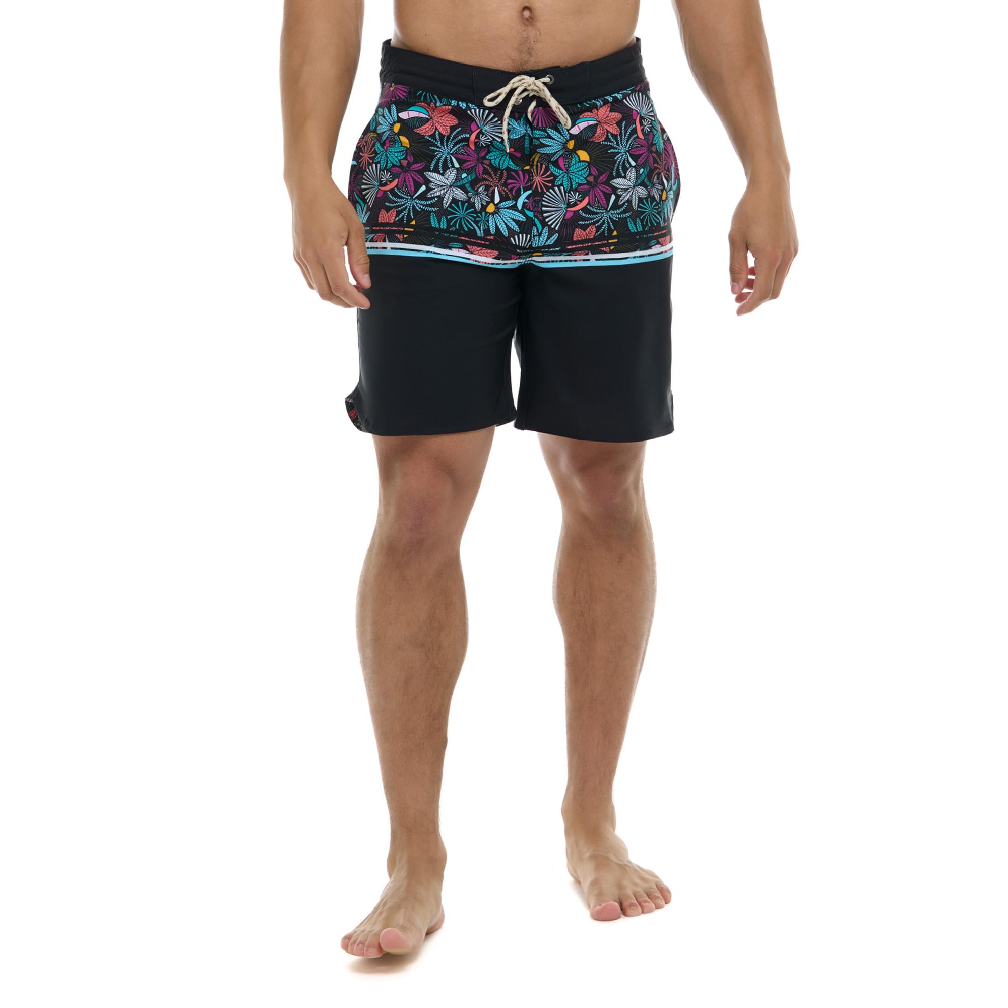 Eidon Young Men's Sand N' Sea 18 Inch Length Boardshort Swim Trunk