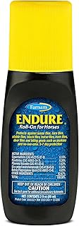 Farnam Endure Roll-On Fly Repellent for Horses, for Sensitive Areas, 3 Ounces