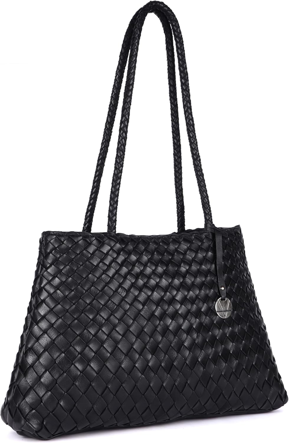 Handwoven Leather Tote Bag | Spacious & Lightweight Artisan | Handmade Woven Design | Perfect for Daily Use - Image 3