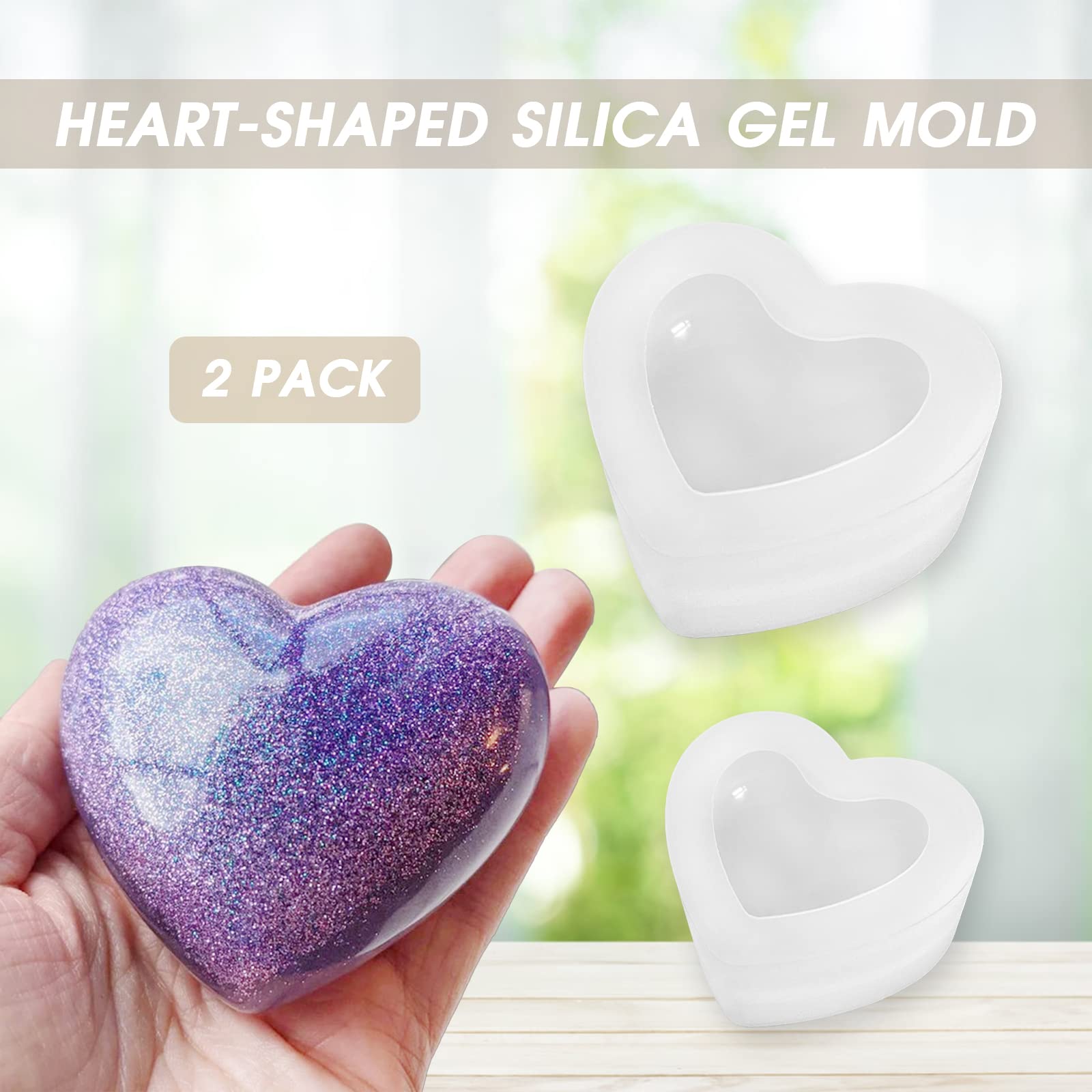 Moule En Forme De Cœur - Moule En Silicone 3D - En Forme De Cœur - 8