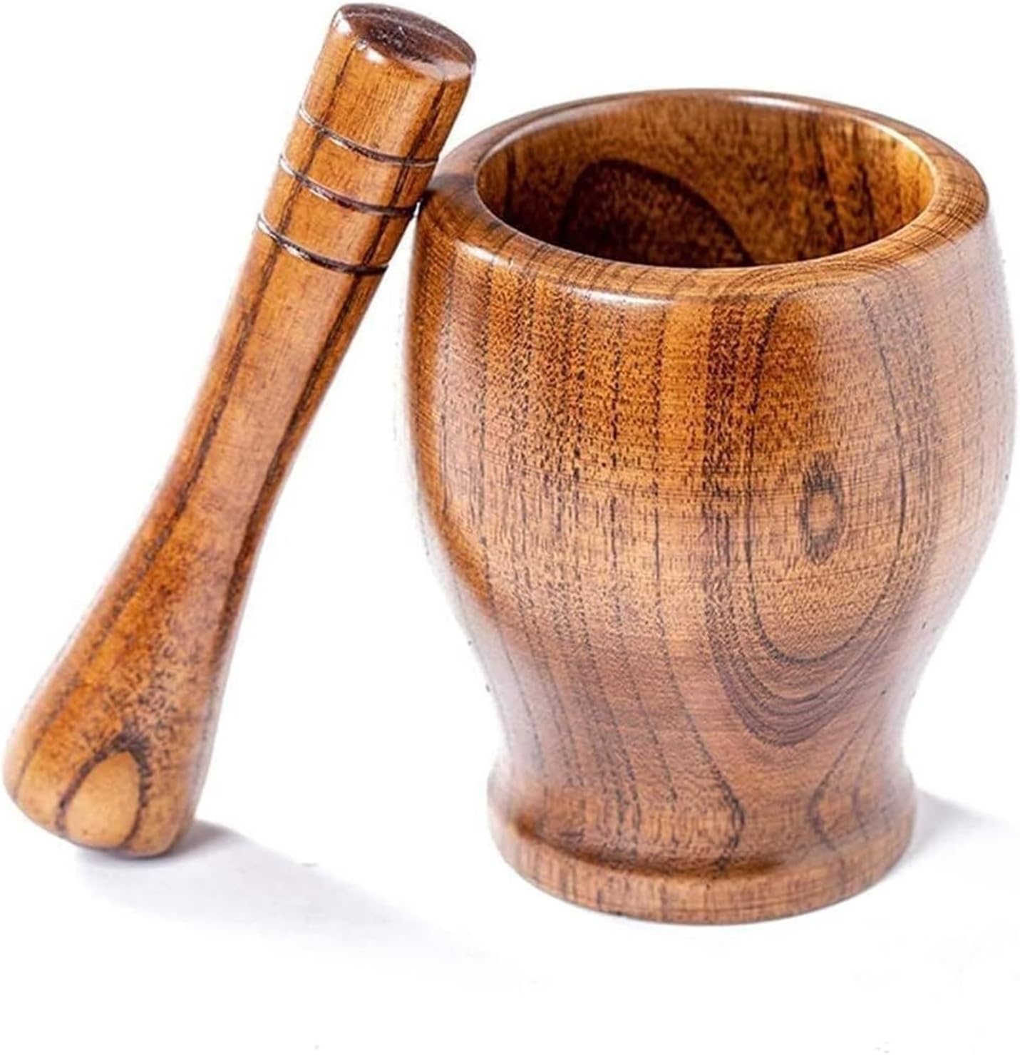 Crusher,Mortar and Pestle Set,Mortar and Pestle Mortar and Pestle Set Spice Stone Grinder Mortar Pestle Set Pestle and Mortar, Wood,Spice Mortar Made of Wood Grinding Cup Grinding