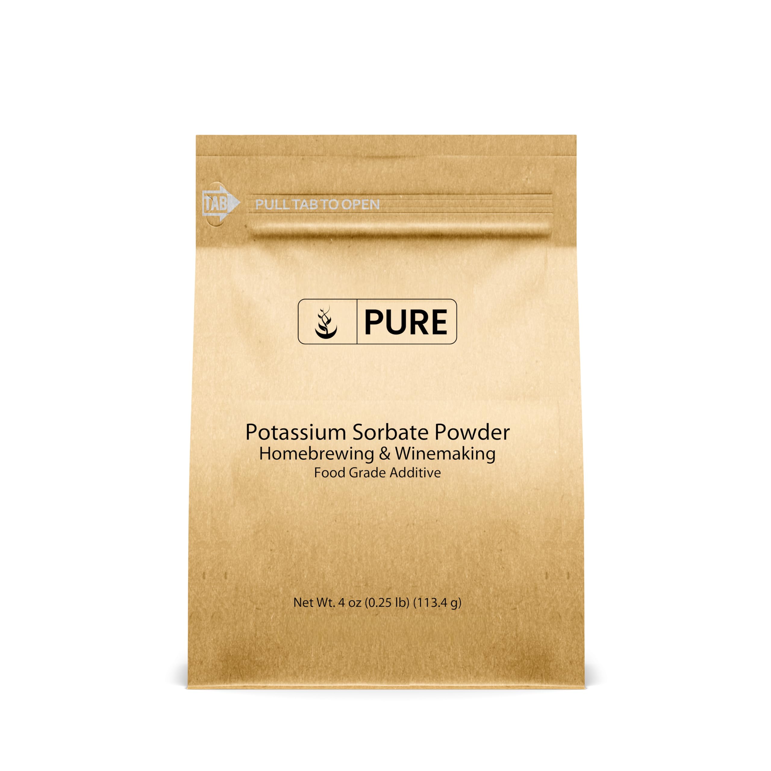 Pure Original Ingredients Potassium Sorbate (4 oz) Homebrewing & Winemaking, Food Grade Additive & Preservative