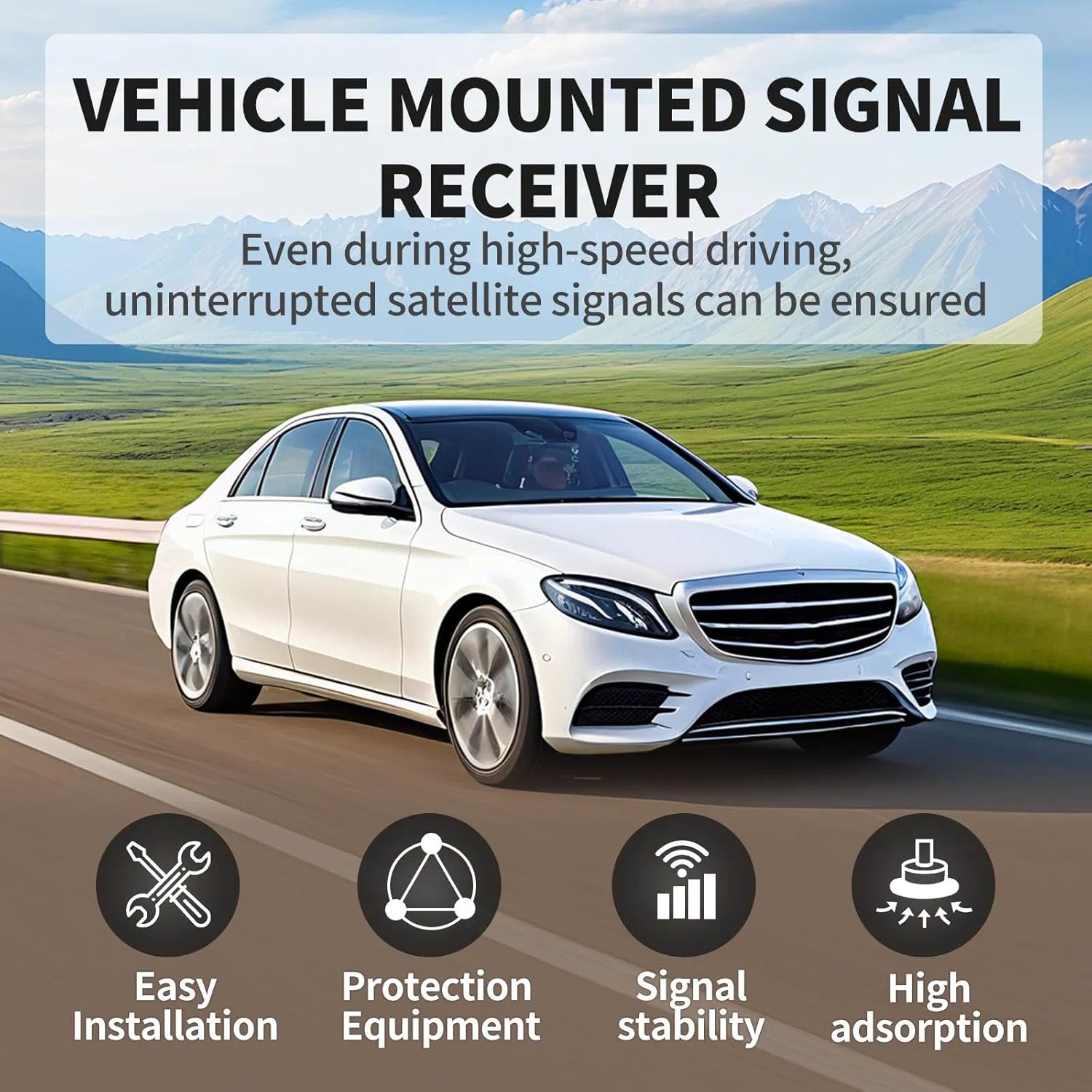 for Starlink Mini Suction Cup Mount, Secure Mounting Kit for Car Windows & Sunroofs for Starlink Mini, Strong Suction Design for Stable Satellite Signal on RVs, Boats, Road Trips